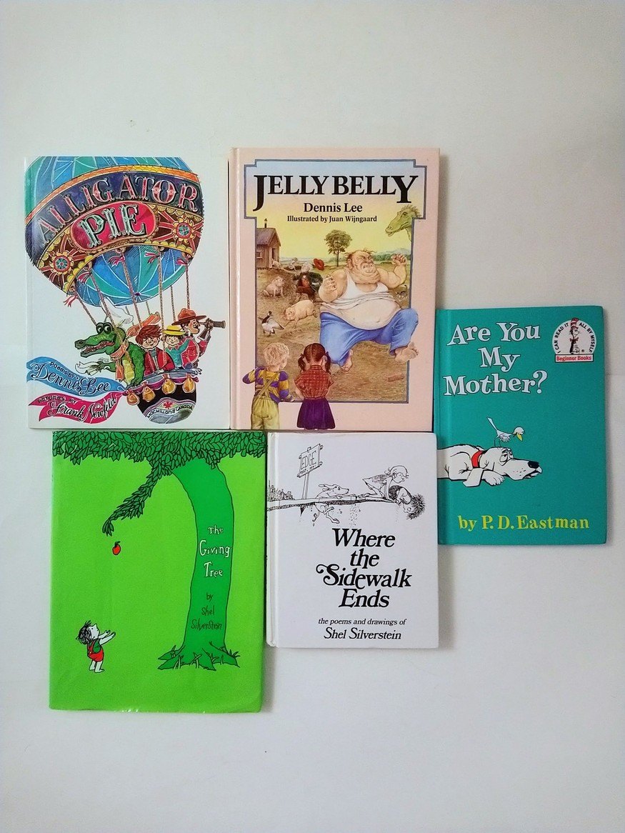 Dennis Lee, Shel Silverstein, etc books!