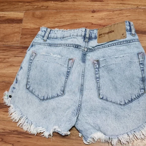 One Teaspoon Bonitas Denim Shorts - Size 28 - photo 2