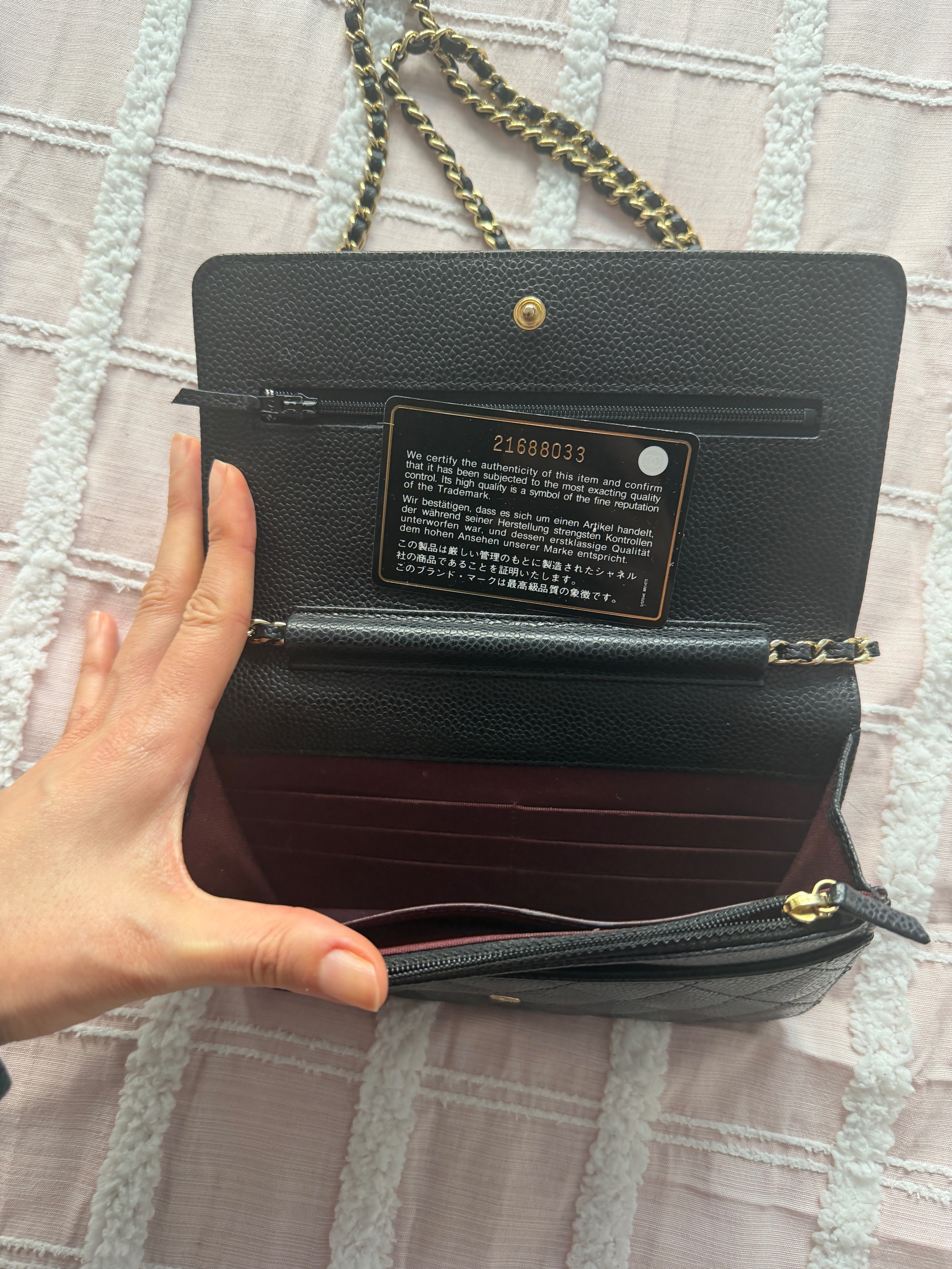 GORGEOUS Chanel Wallet on Chain - Caviar GHW - photo 3
