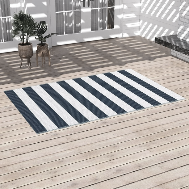5 STYLES - INDOOR/OUTDOOR Rugs - Sizes are all around 5'/6'