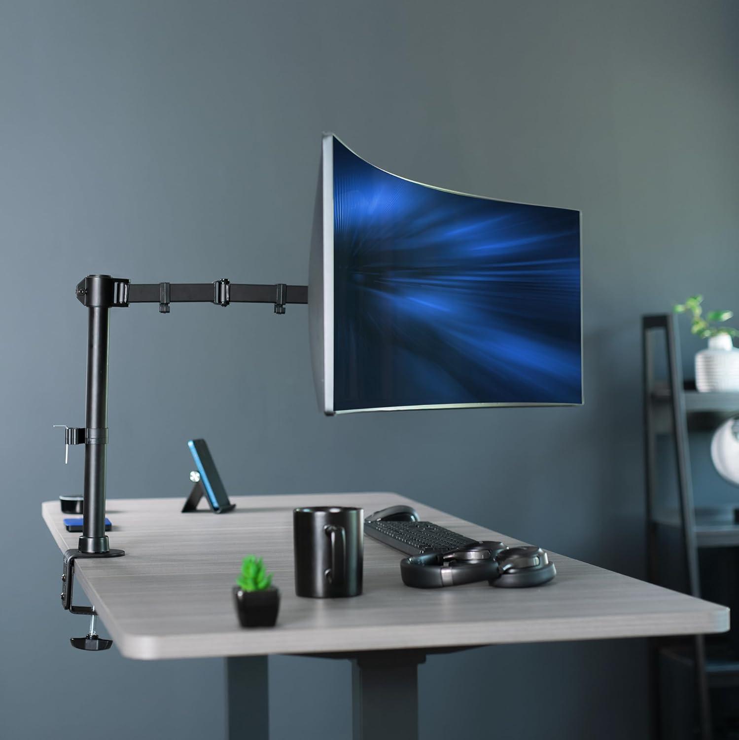 New VIVO Single Large Monitor Arm Desk Mount up to 45 inch