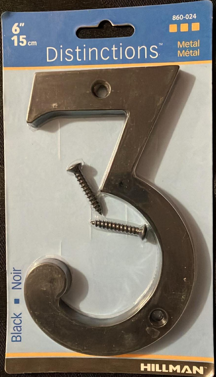 Distinctions 843243 4 Flush Mount Bronze House Number 3 (New)