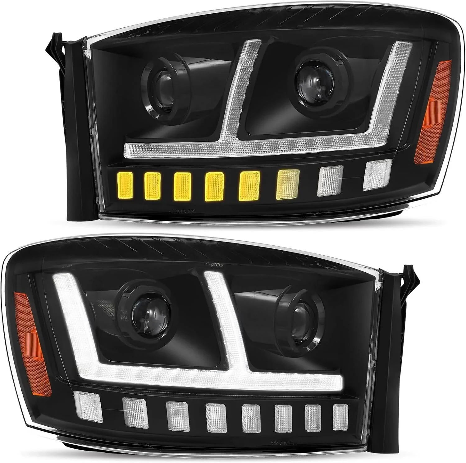 NEW Dodge Ram LED Projector Headlight Assembly 2006 - 2008