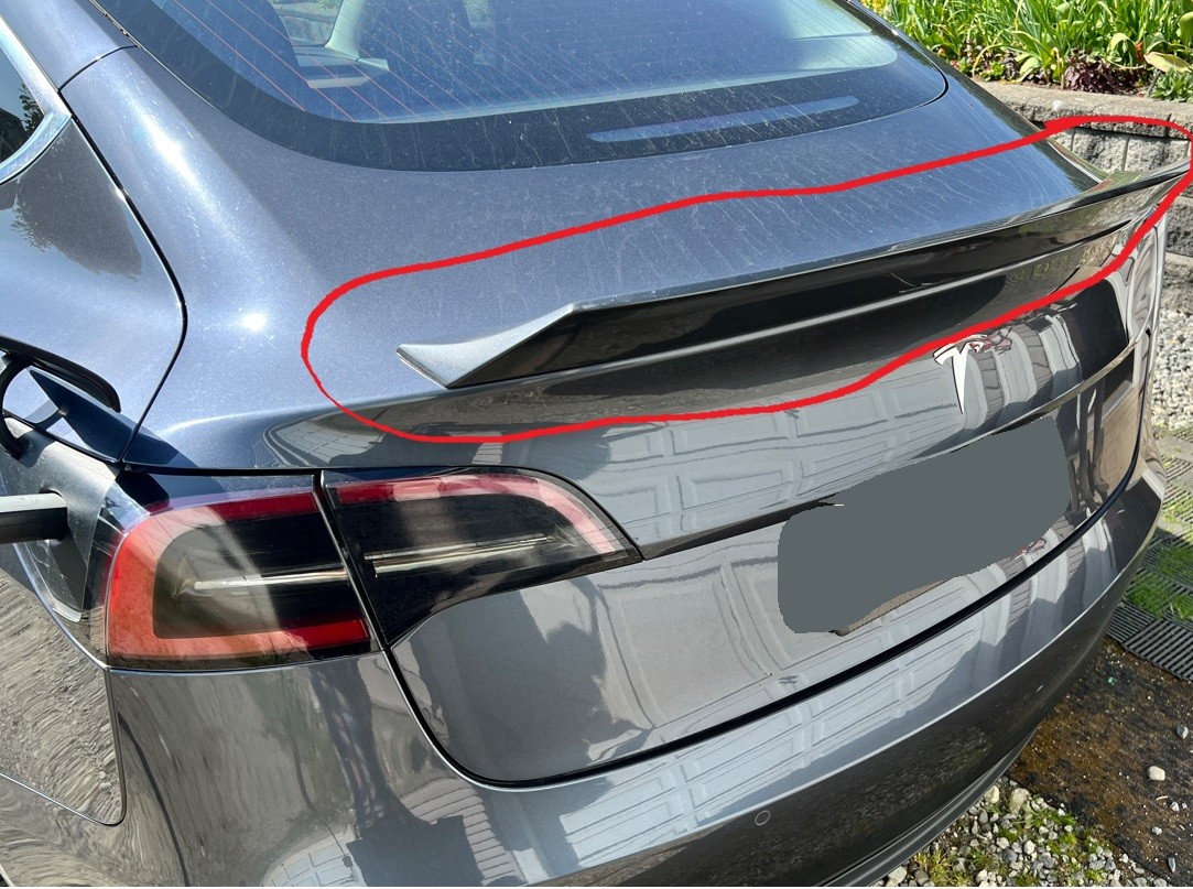 Tesla Model 3 Rear Spoiler Duck Tail