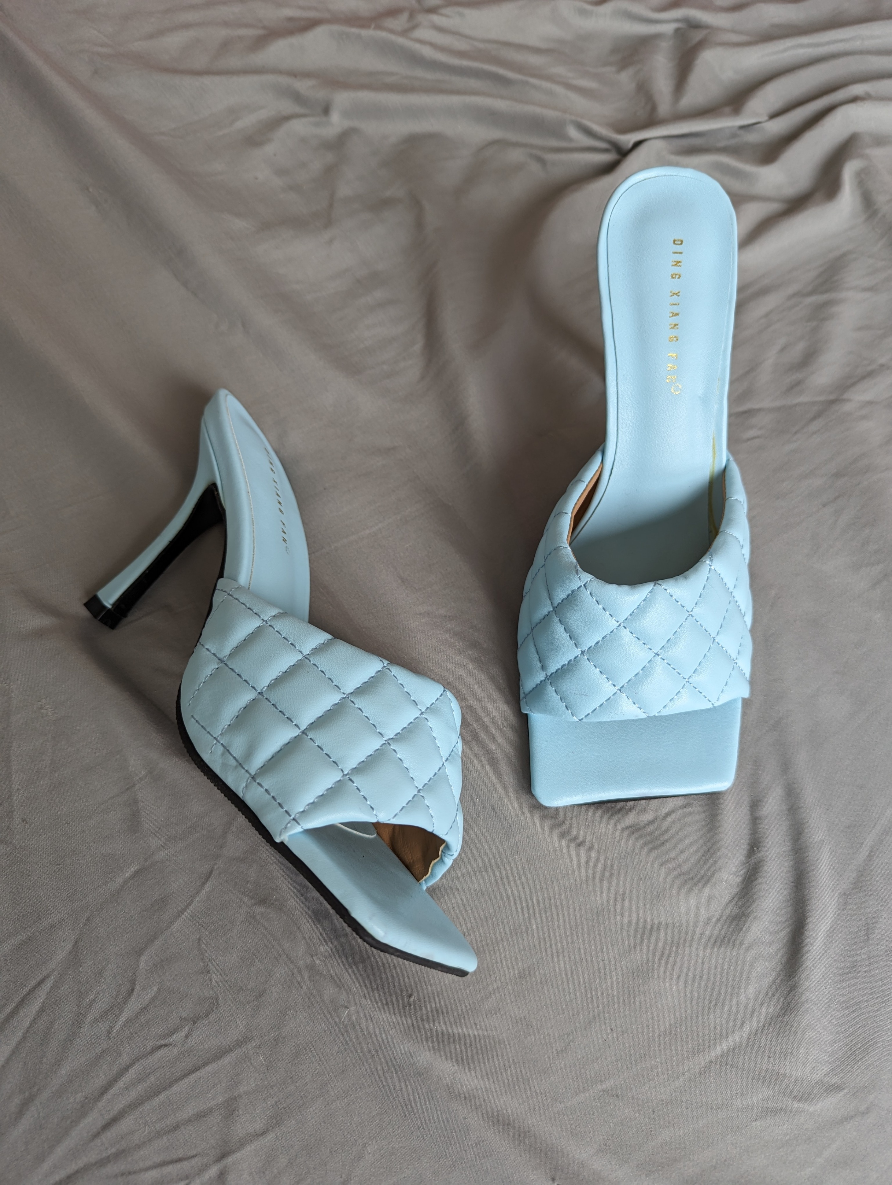 Light Blue Square Toe Mule - photo 3