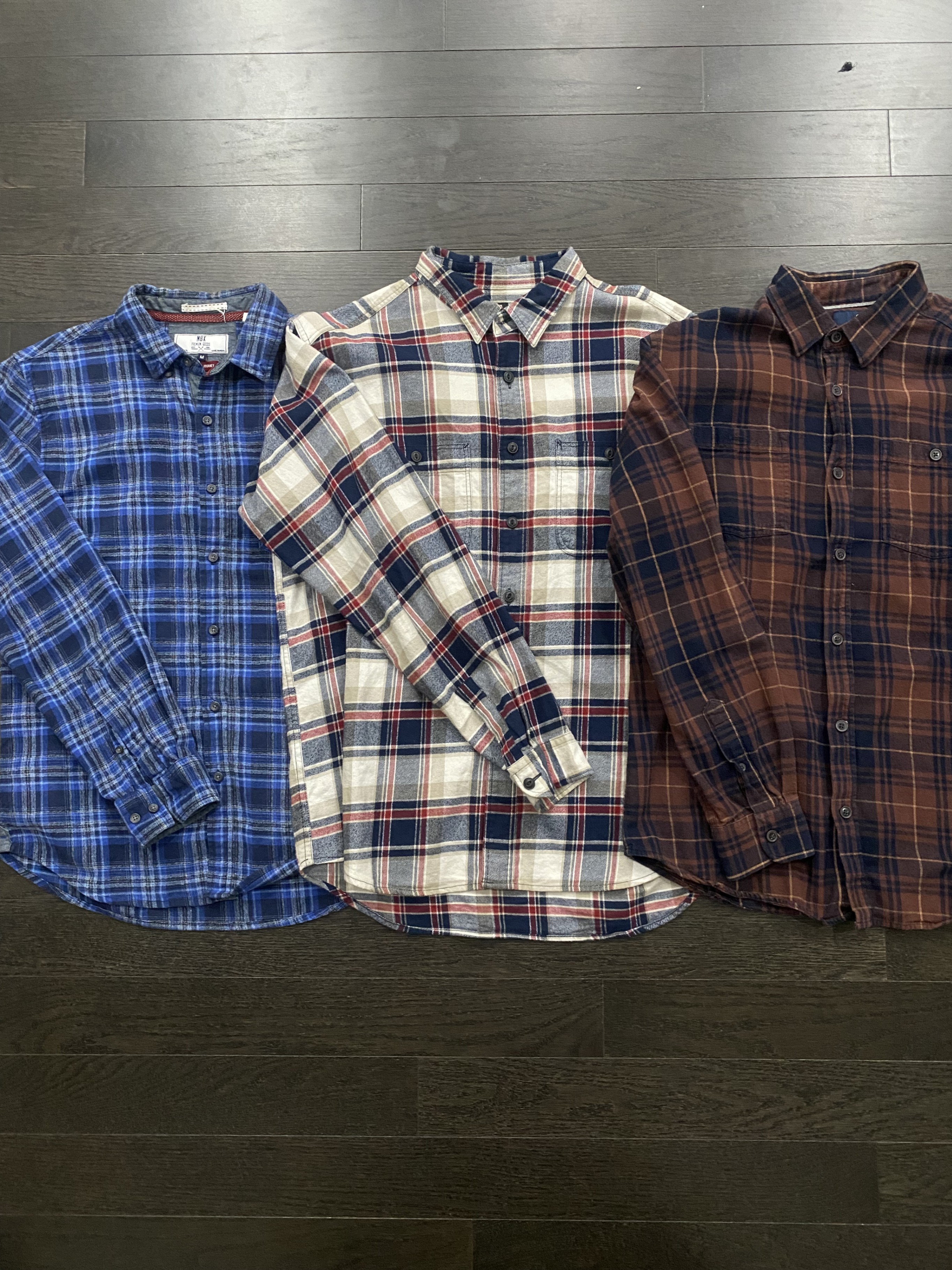 Men’s Flannel Shirts – 3 Pack Bundle