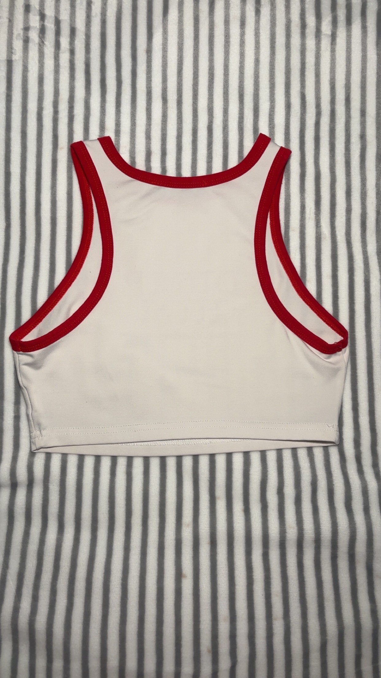 Red and white tank top - photo 2