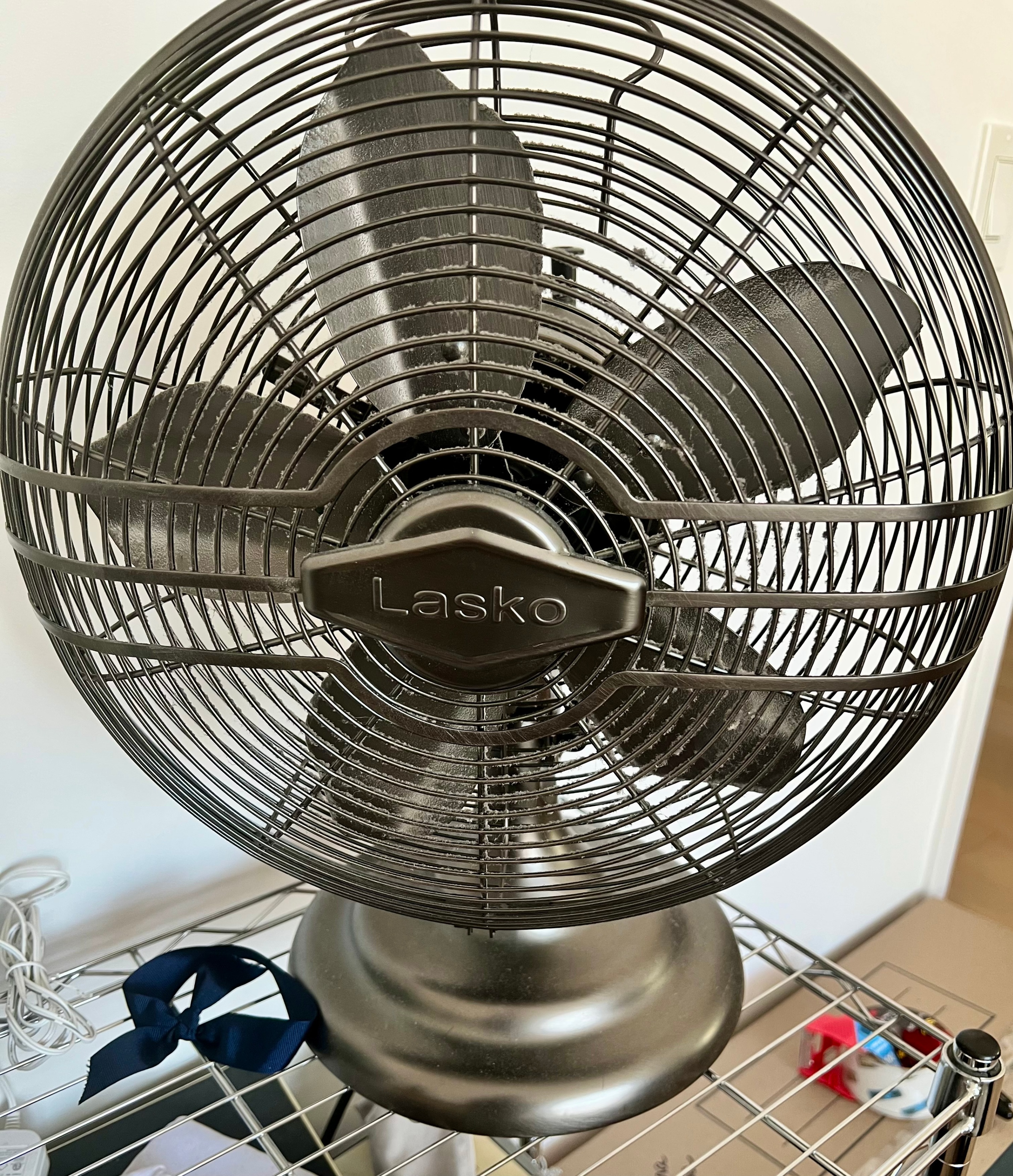Lasko Oscillating Table Top Fan, 3 Quiet Speeds, 17", Bronze