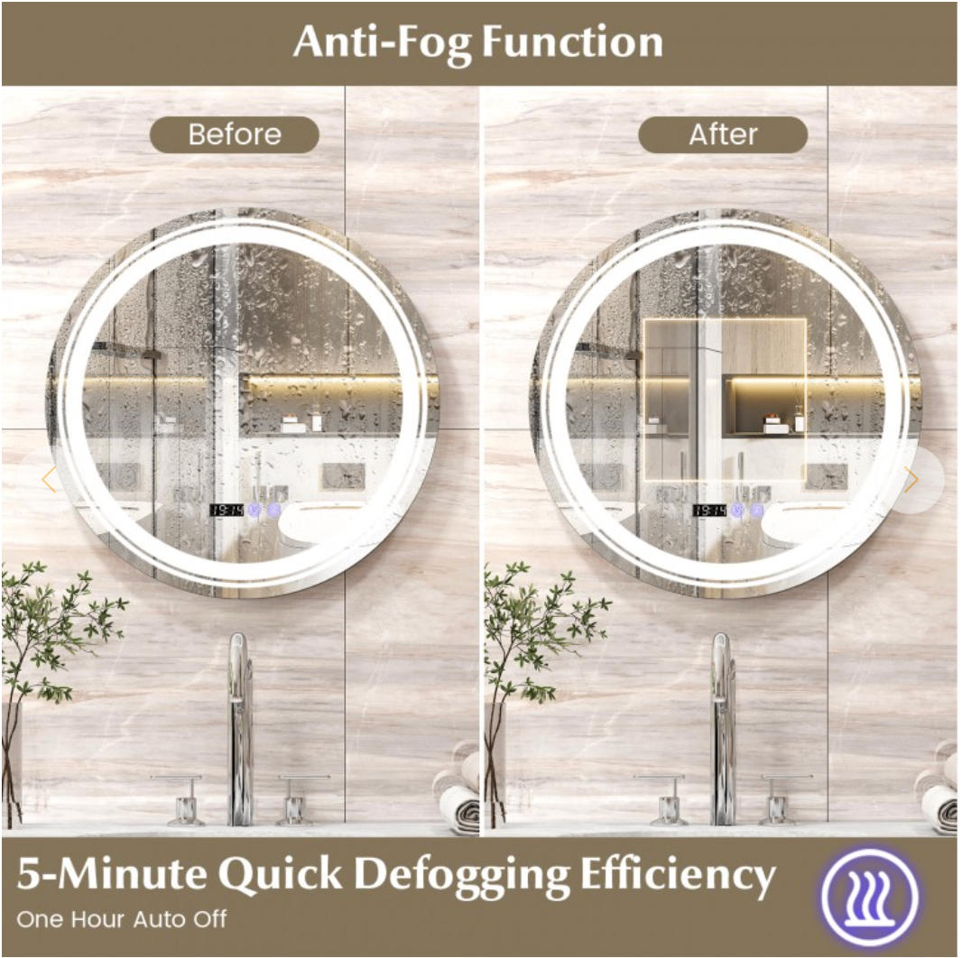 24" round bathroom mirror new low firm price - photo 4