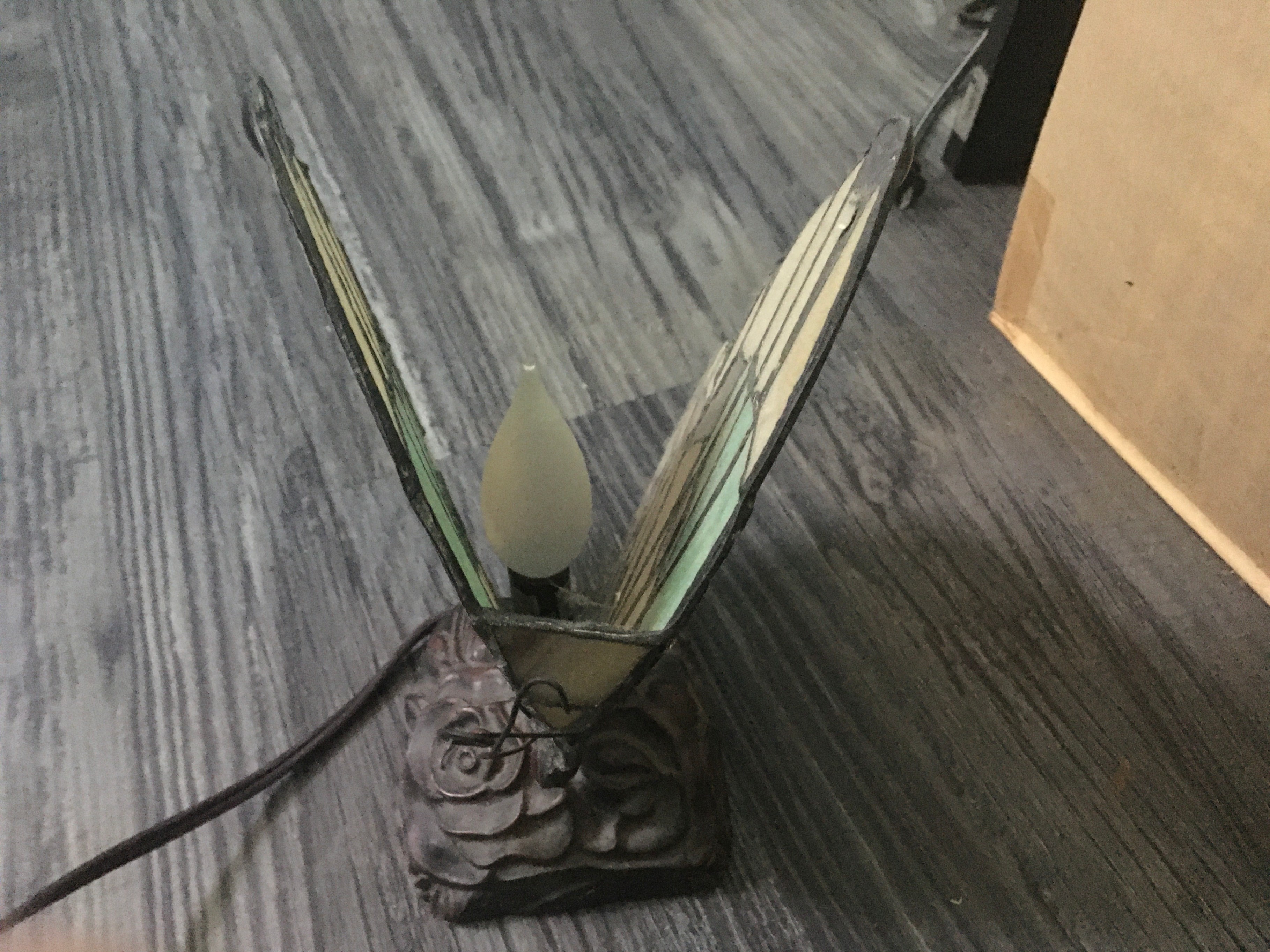 Butterfly Stained Glass Accent Lamp