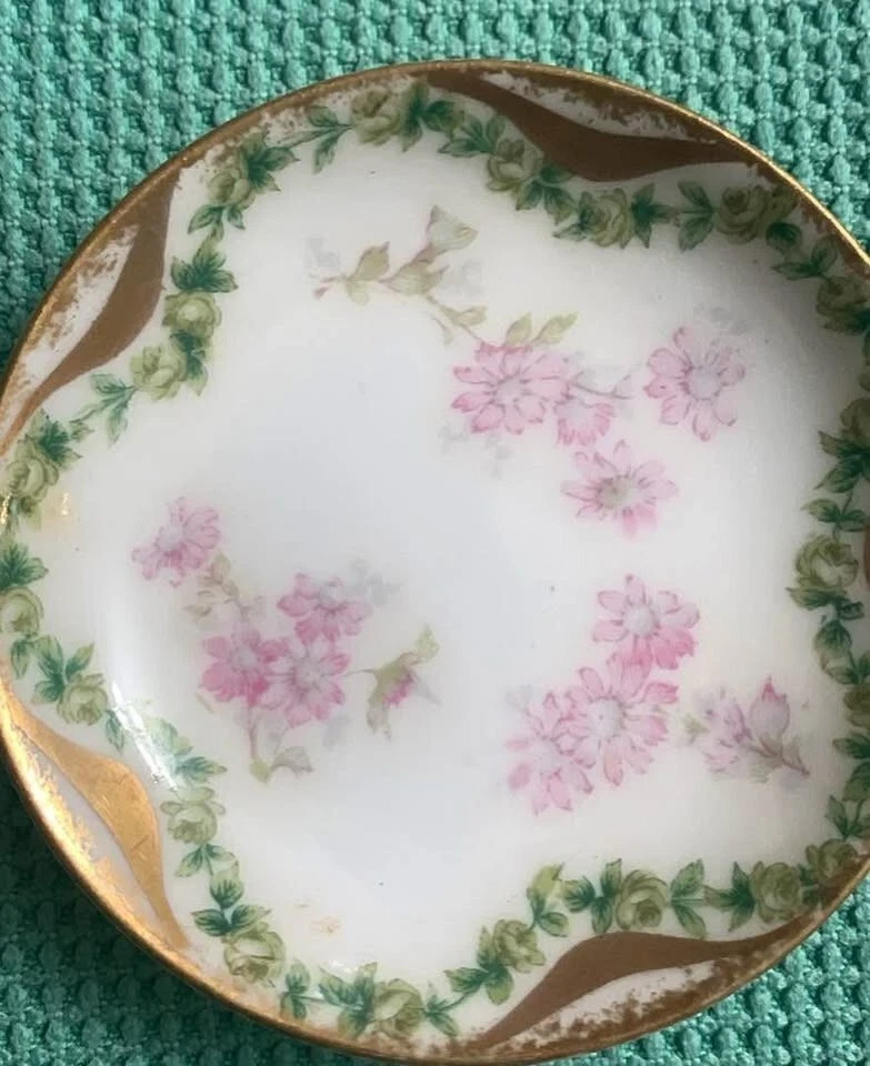 Rare Vintage Haviland & Co Limoges small Floral Plates - photo 4