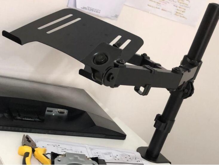 Adjustable Monitor Stand, Single Arm Desk Mount