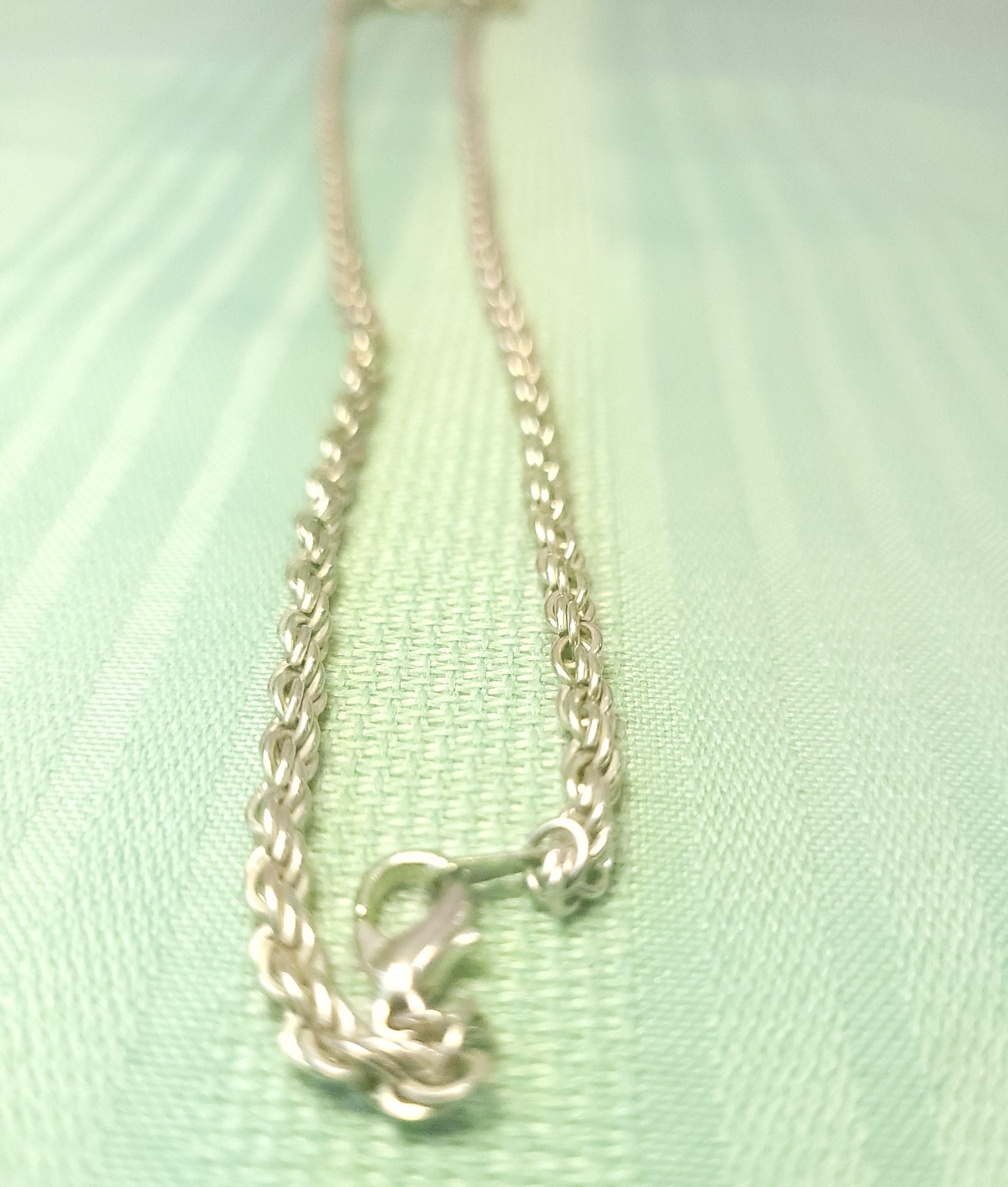 24" Silver Tone Diamond-Cut Rope Chain Necklace 4mm Unisex Retro - photo 4