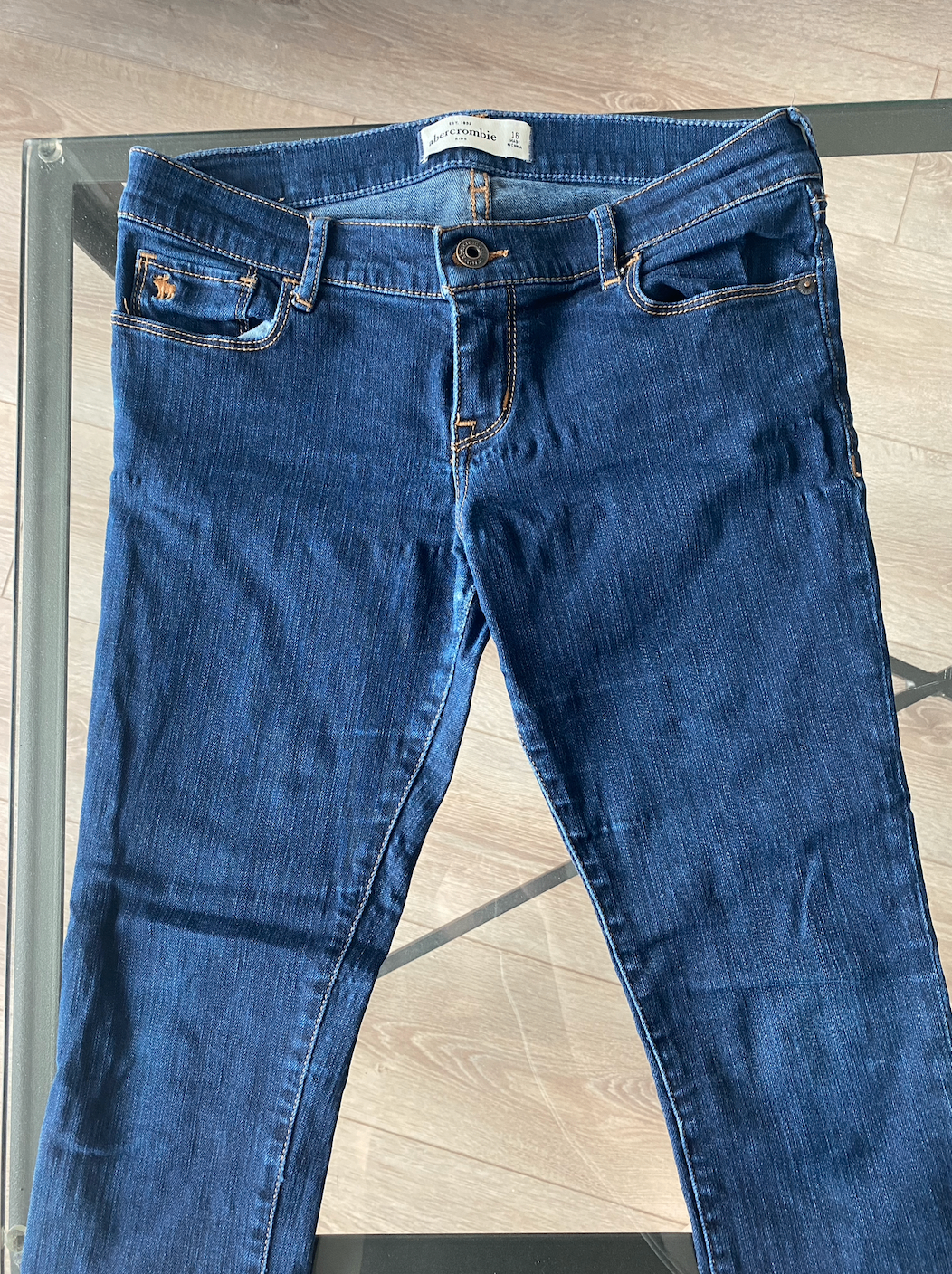 Abercrombie Dark Low-Rise Girls Jeans