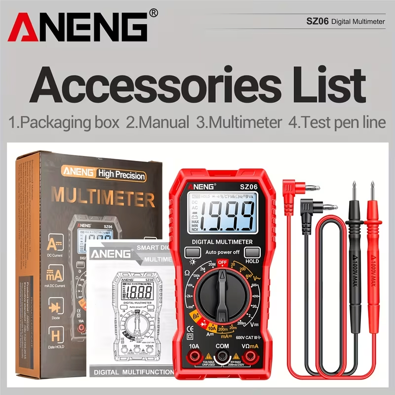 ANENG SZ06 Electrician Professional Digital Multimeter