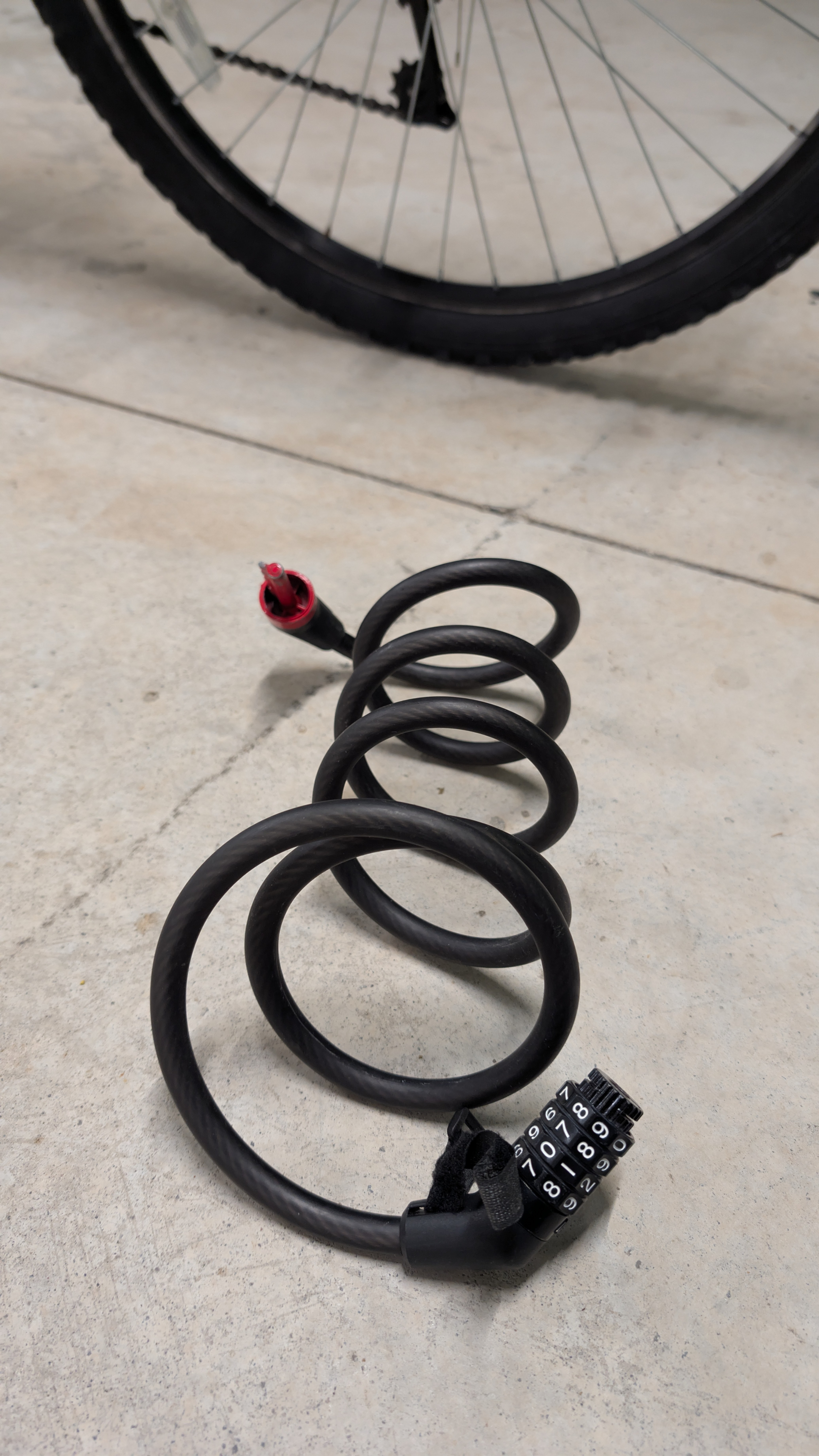 Combination Bike Lock - Black - photo 3