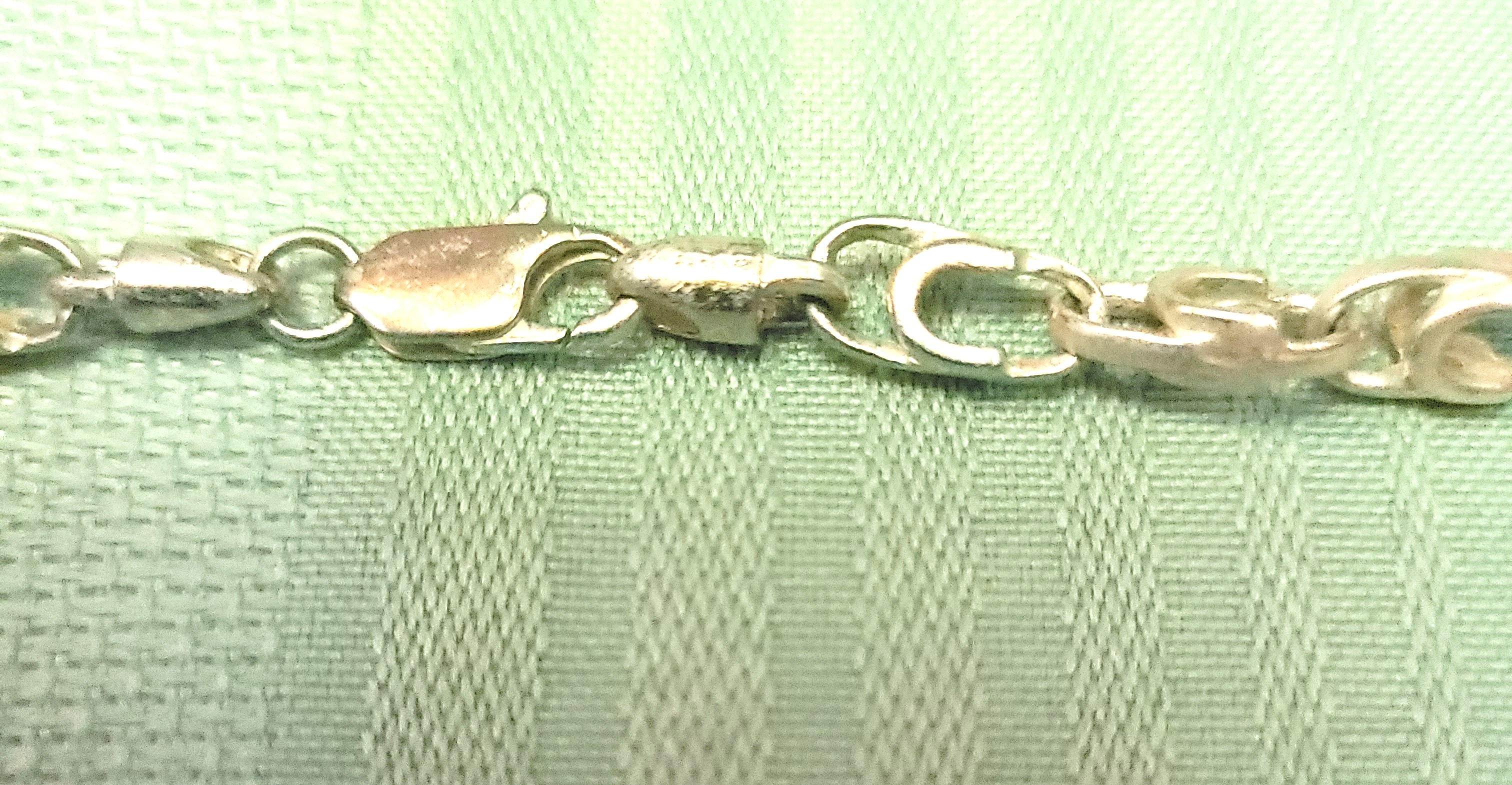 90s Silver Tone Greek Key Meander Choker Necklace 15.5" Retro - photo 5