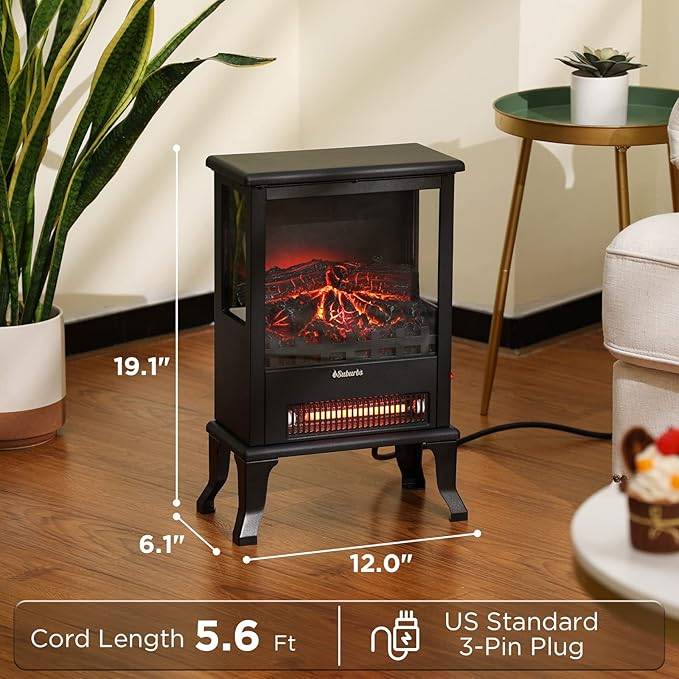 TURBRO Suburbs TS17Q Infrared Electric Fireplace Stove - photo 5