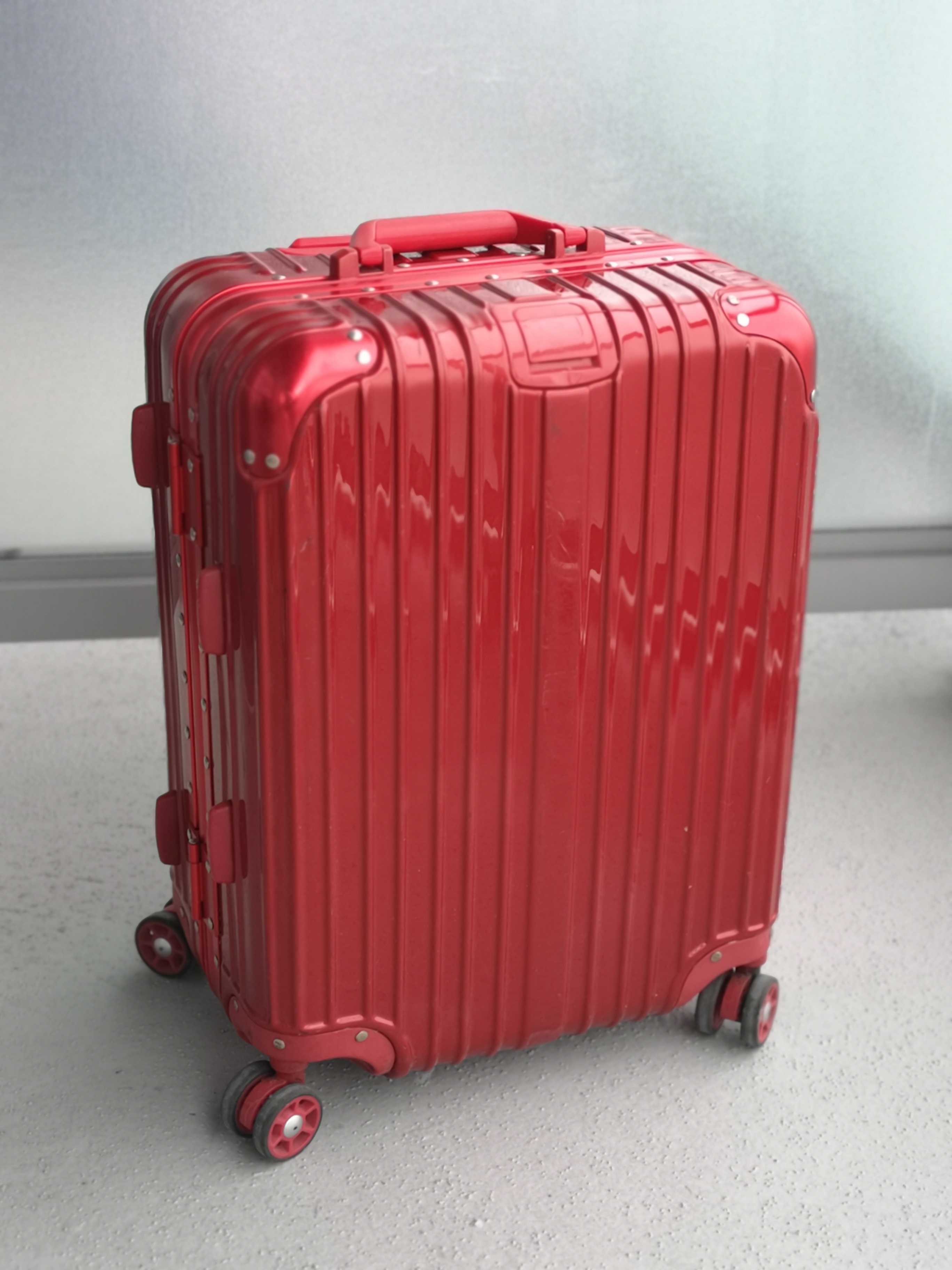 Trendy Red Carry-On Suitcase - 21 Inches small luggage