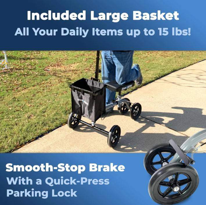 KneeRover® ULTRA Knee Walker Lightweight Steerable Knee Scooter - photo 4