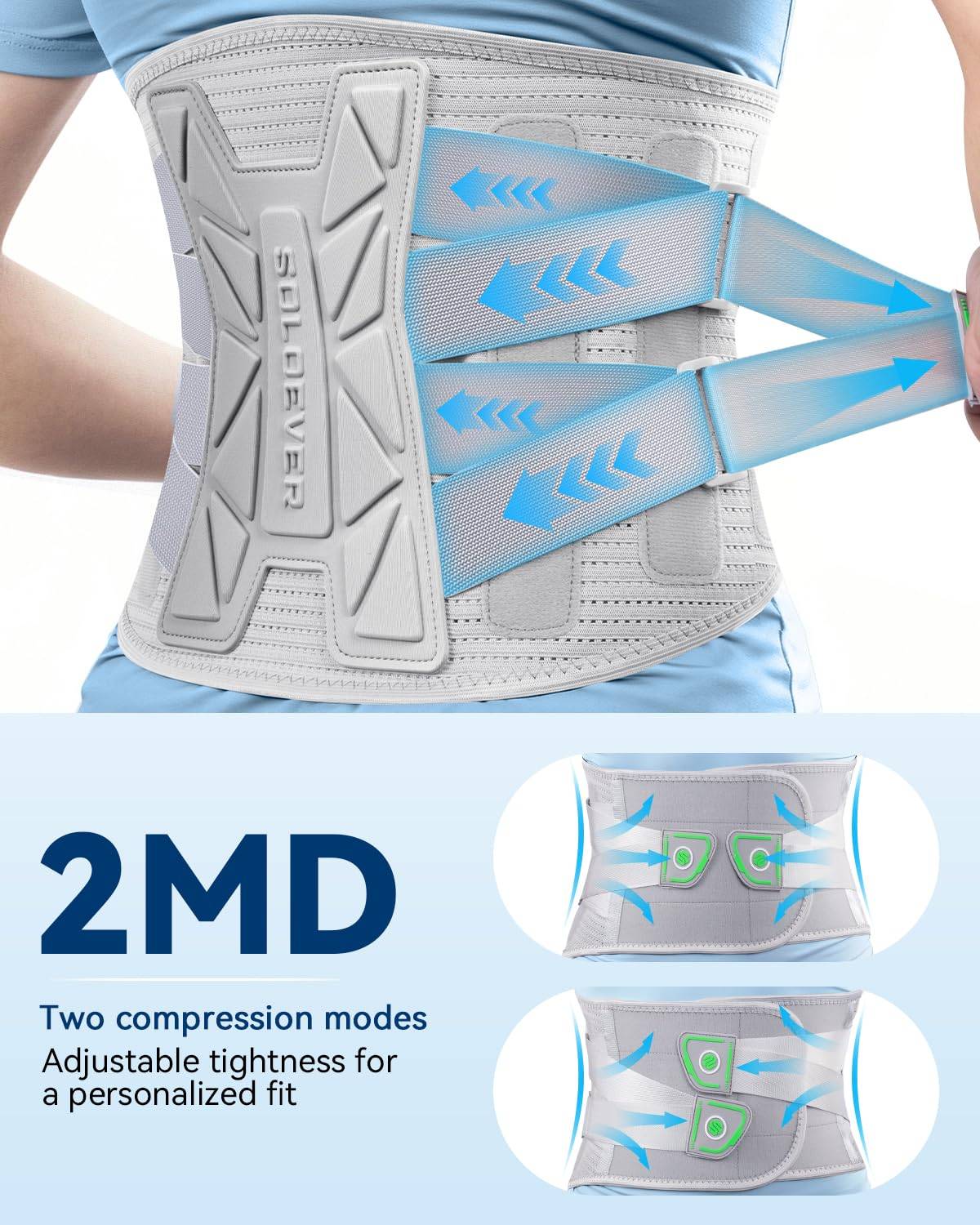 SOLDEVER Back Brace - H-Shape Support (NEW, Small) - photo 5
