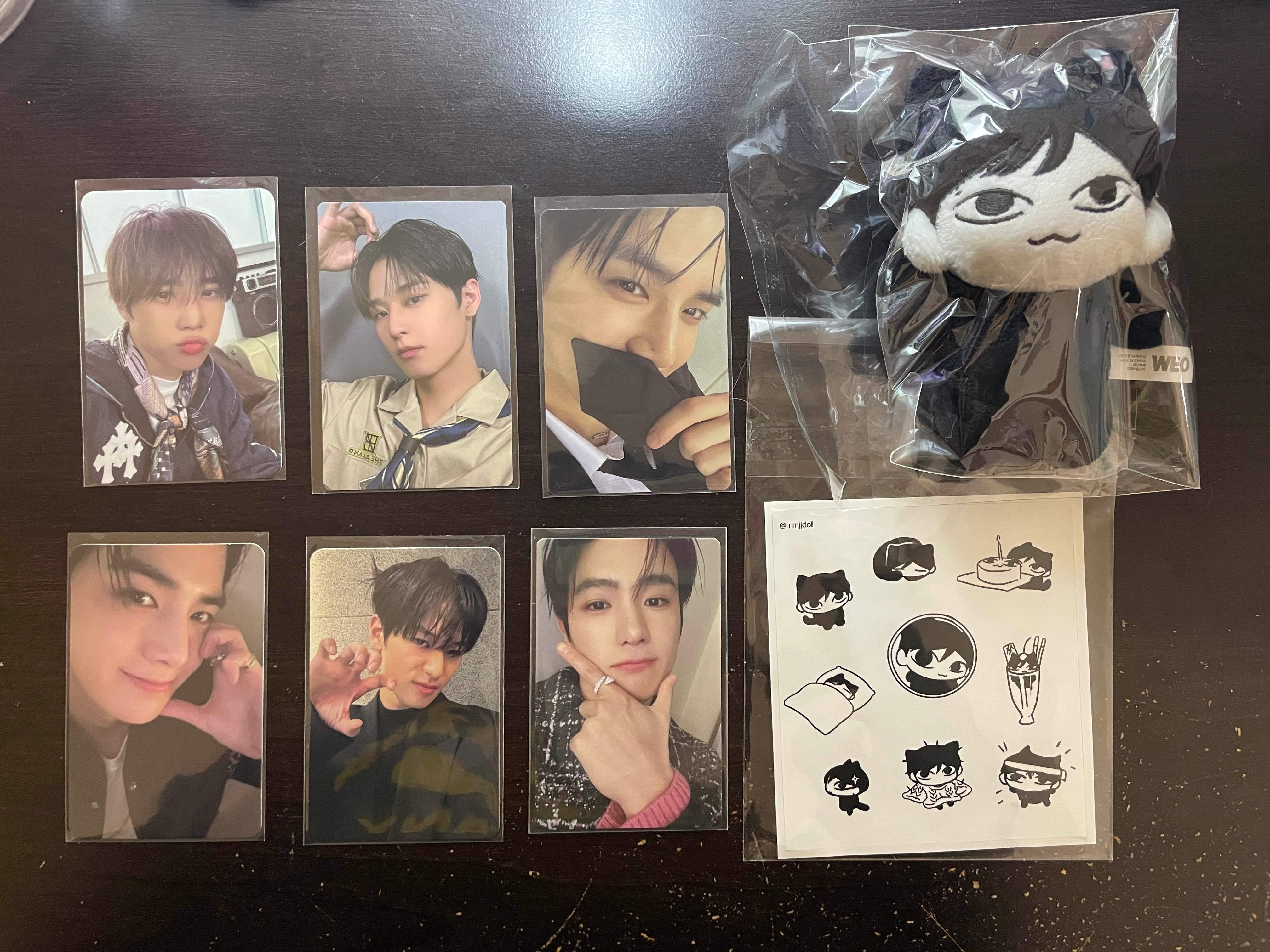 THE BOYZ (TBZ) Photocards + Juyeon character doll, stickers