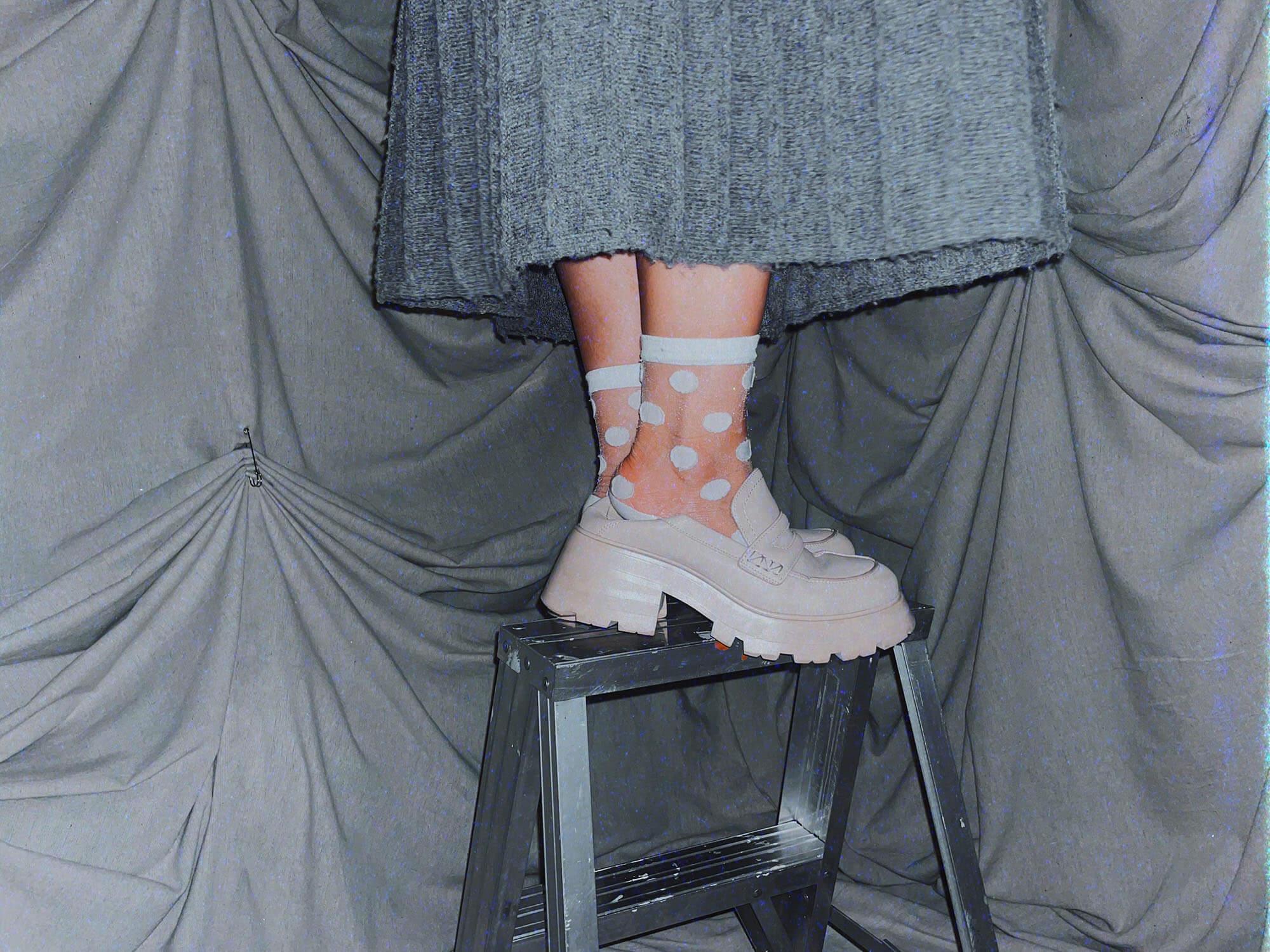 Loafing Through Brooklyn Platforms ★ beige chunky heel shoes - photo 4