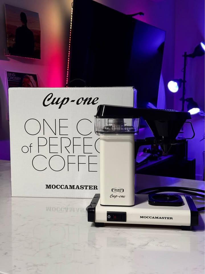 Moccamaster Technivorm cup-one coffee maker machine.