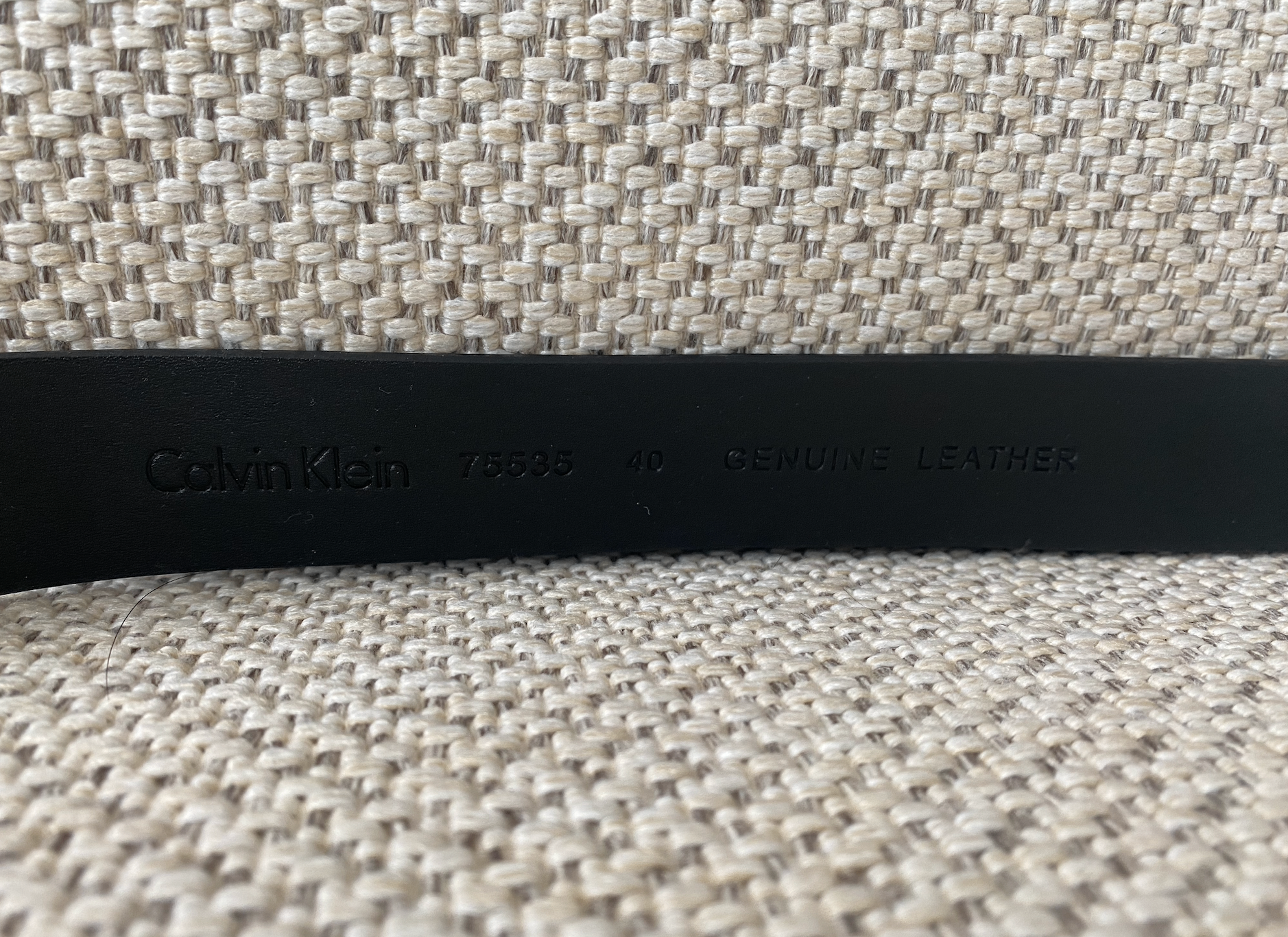 [NEW] Calvin Klein Black Leather Belt - photo 3