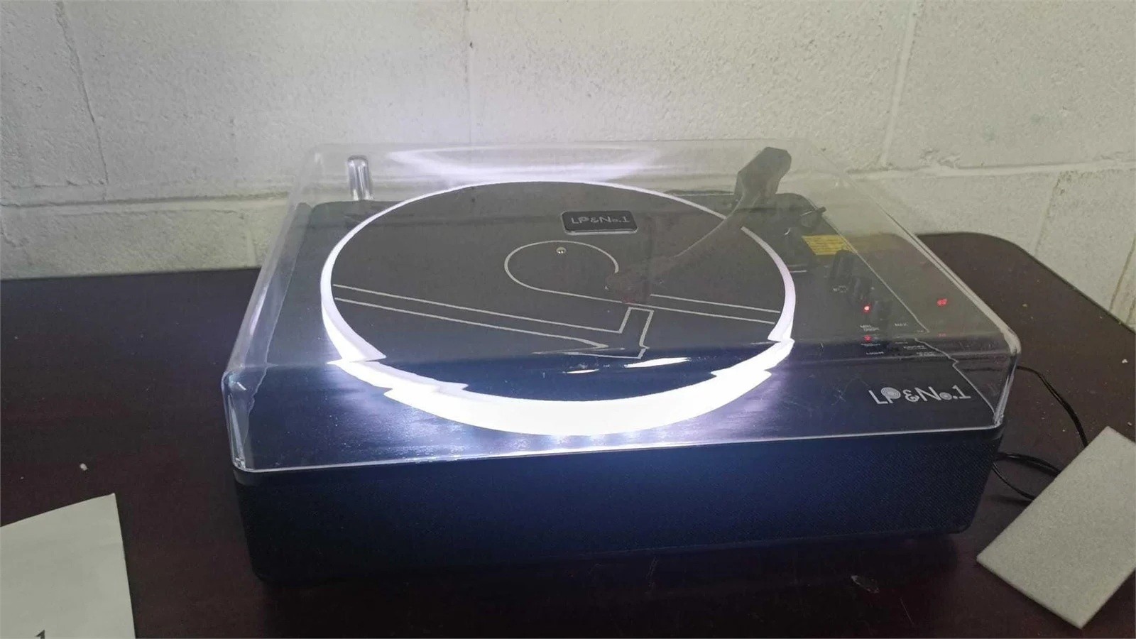 LP&No.1 Record Player with Built-in Stereo Speakers - photo 3