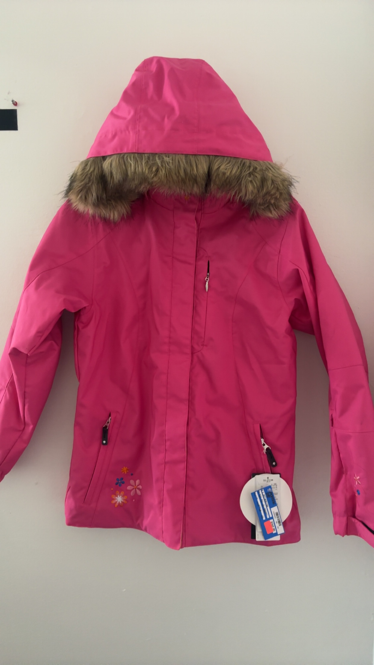 Pink winter jacket