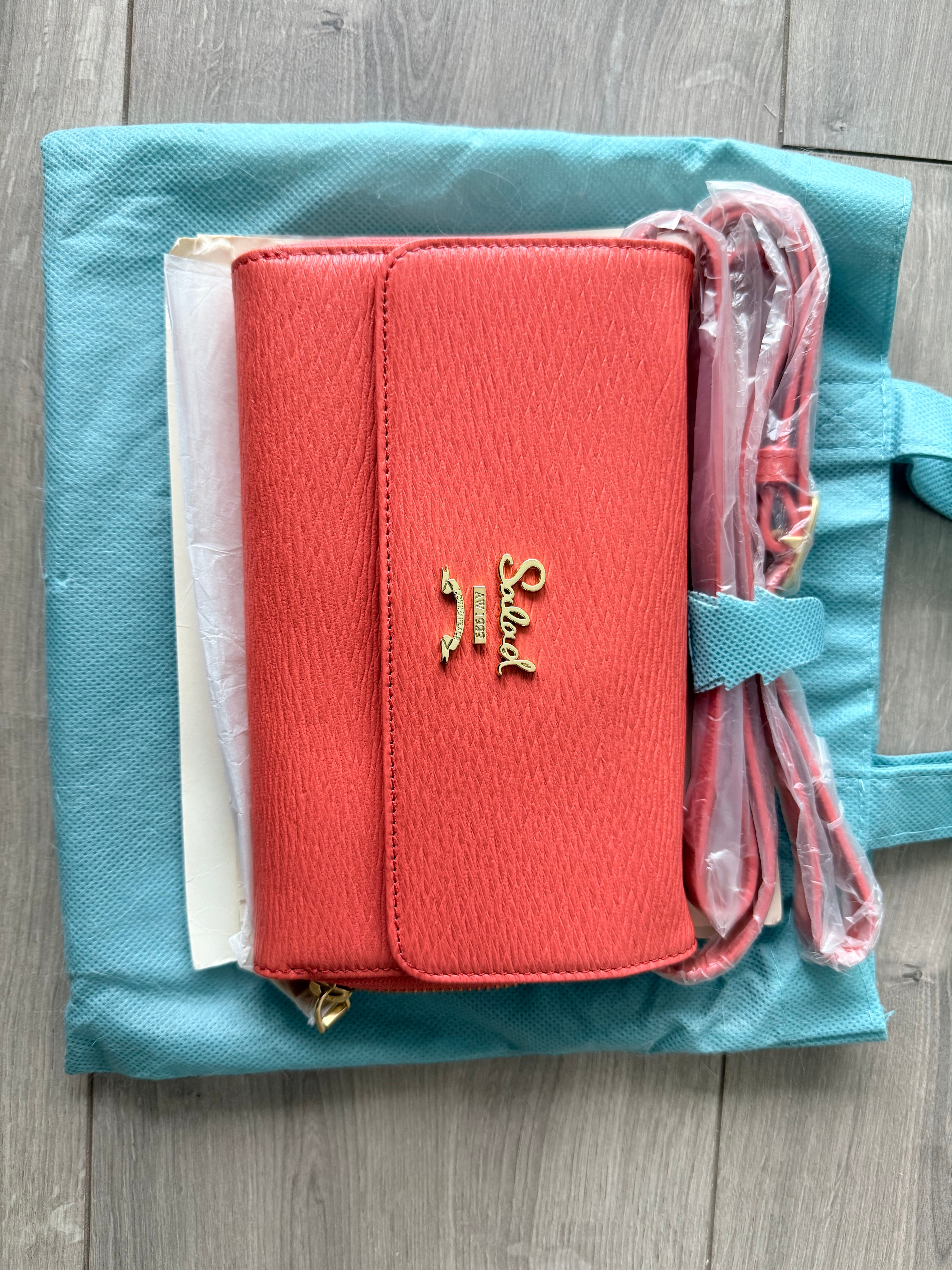 SALAD Leather Crossbody / Wallet Style Bag
