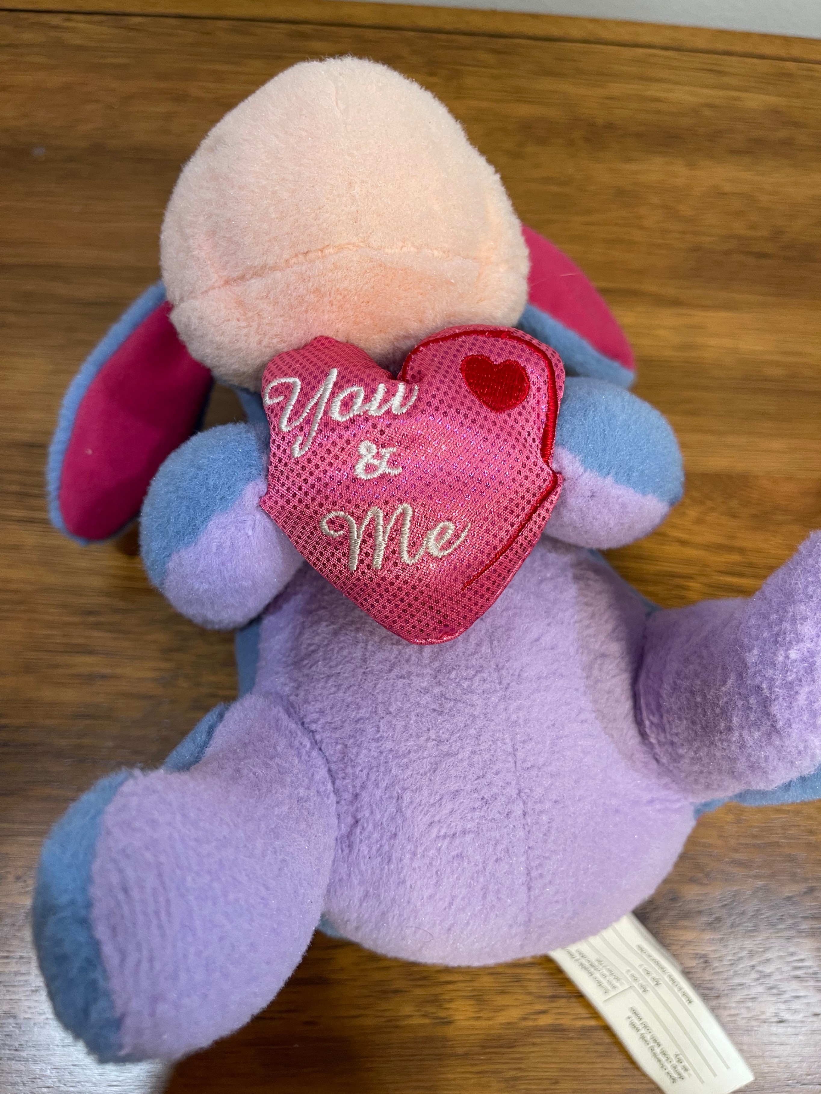 Disney Eeyore Plush Stuffed Animal You & Me Heart Valentine - photo 2