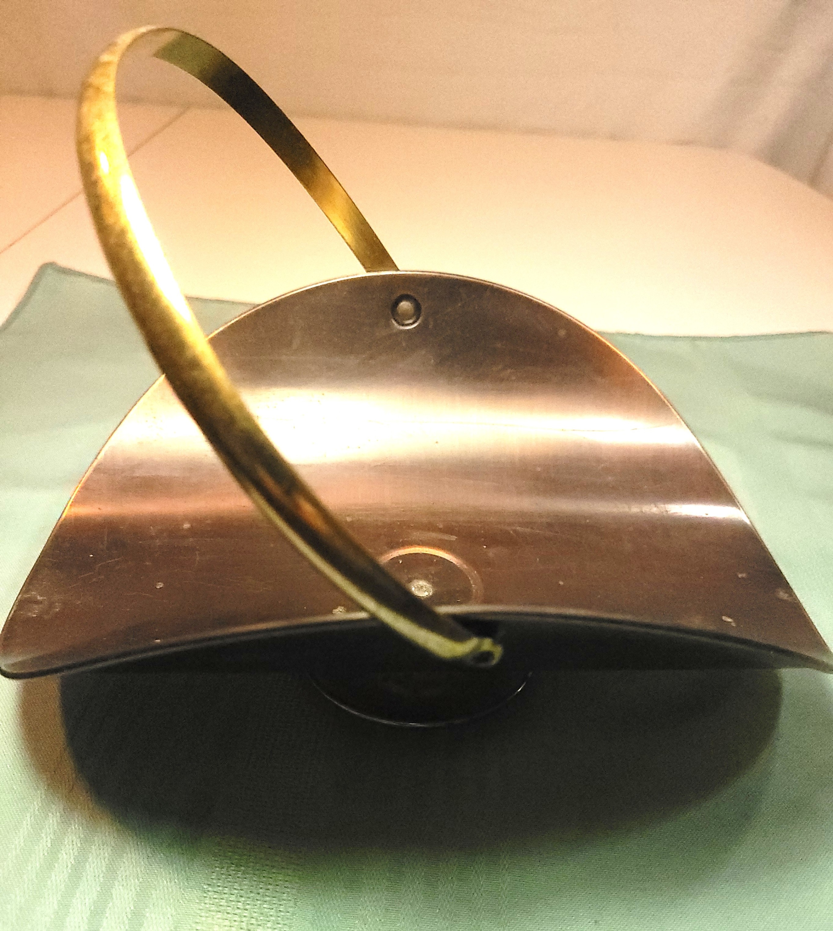 1960s Pair Dutch Copper Brass Coal Scuttle Buckets Vintage - photo 4