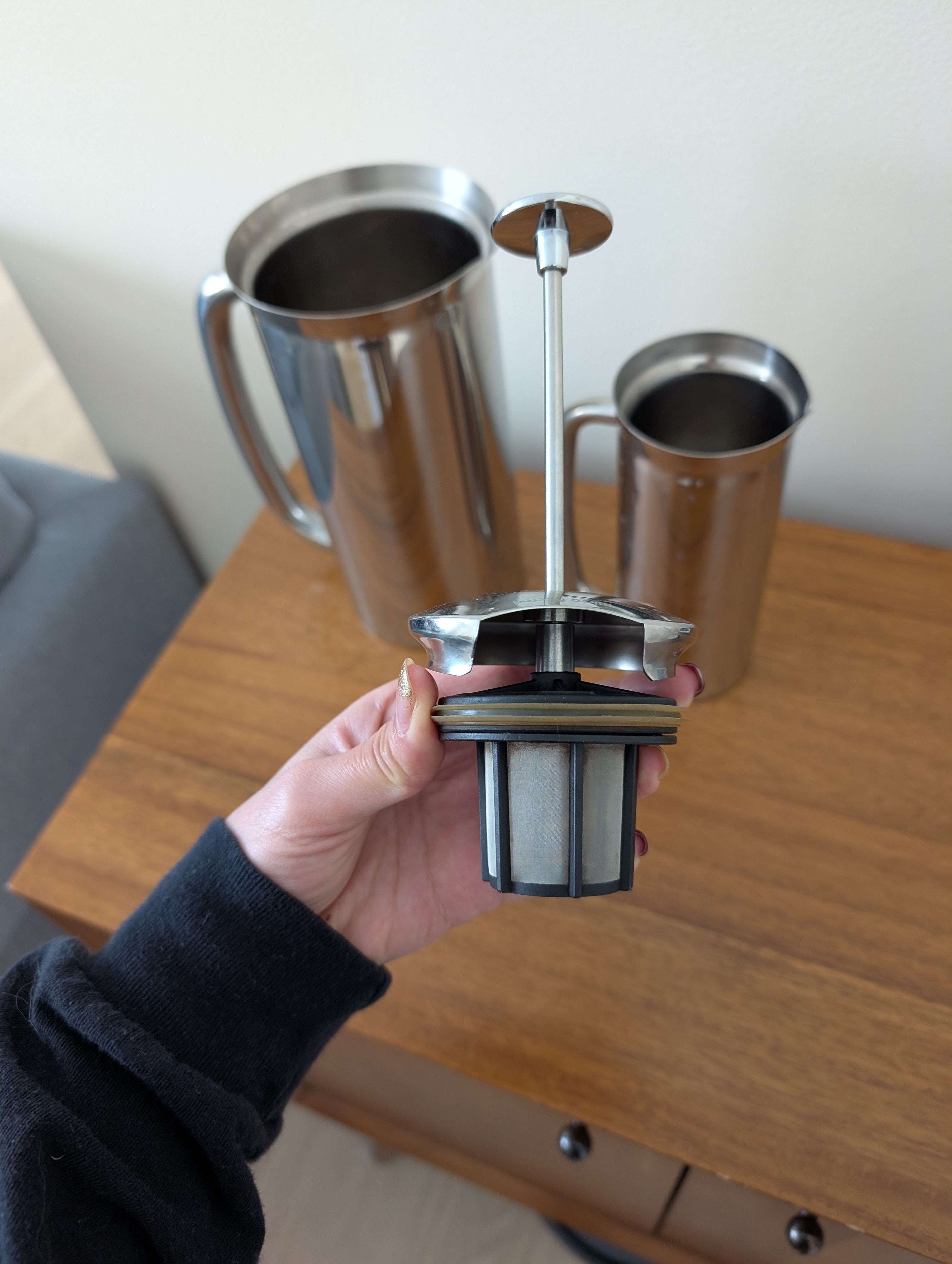 Stainless Steel French Press Set (8 oz & 32 oz) - photo 2