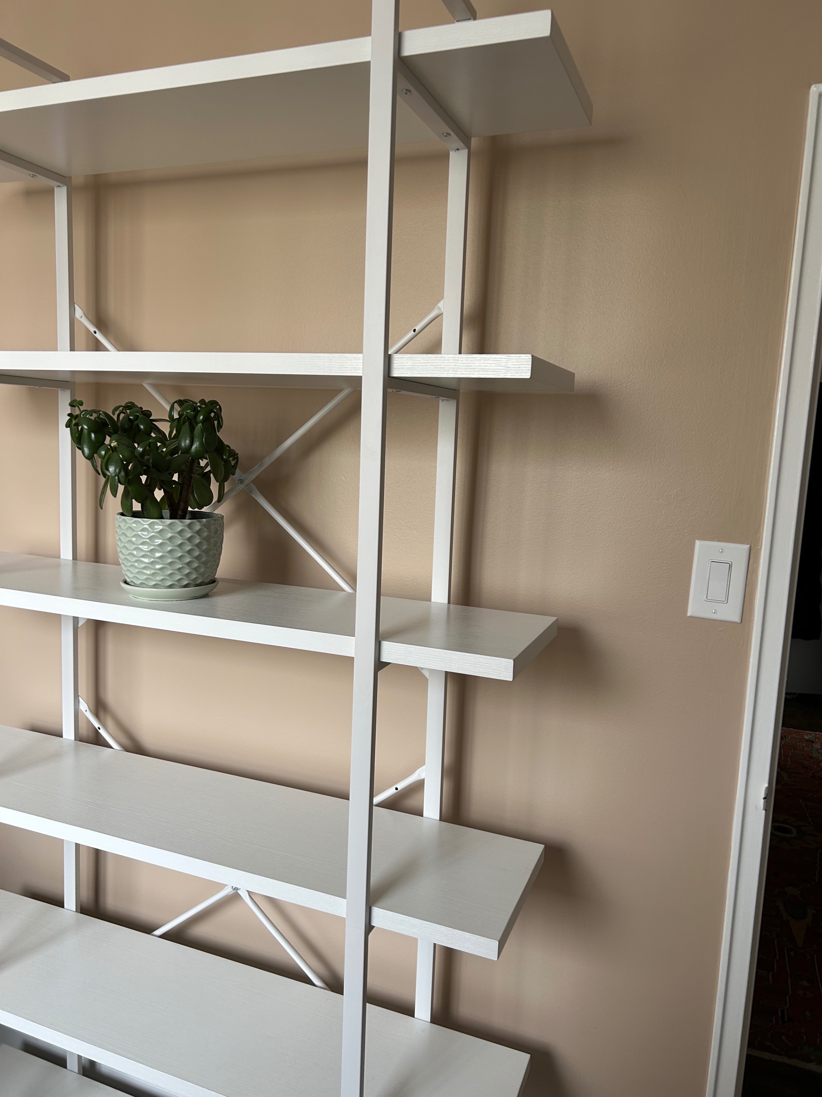 📚 HSH 6-Tier Tall White Bookshelf - photo 4