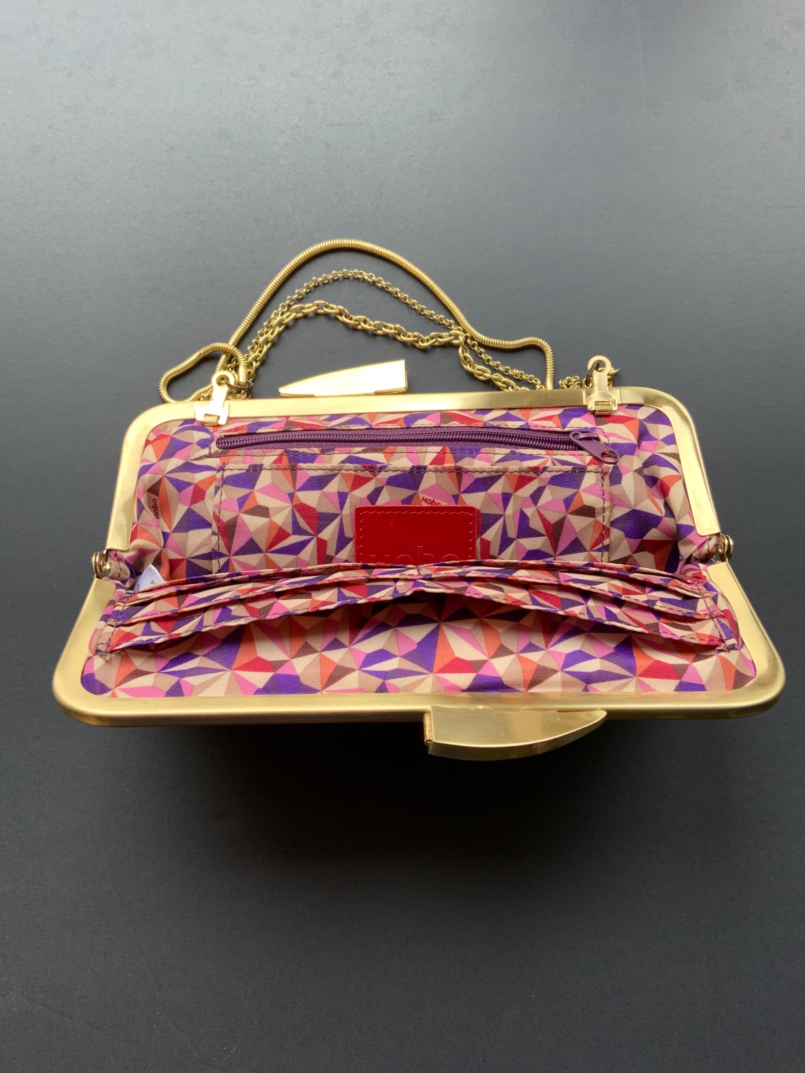 HOBO Gold Clutch - Metallic Distressed Leather - photo 2