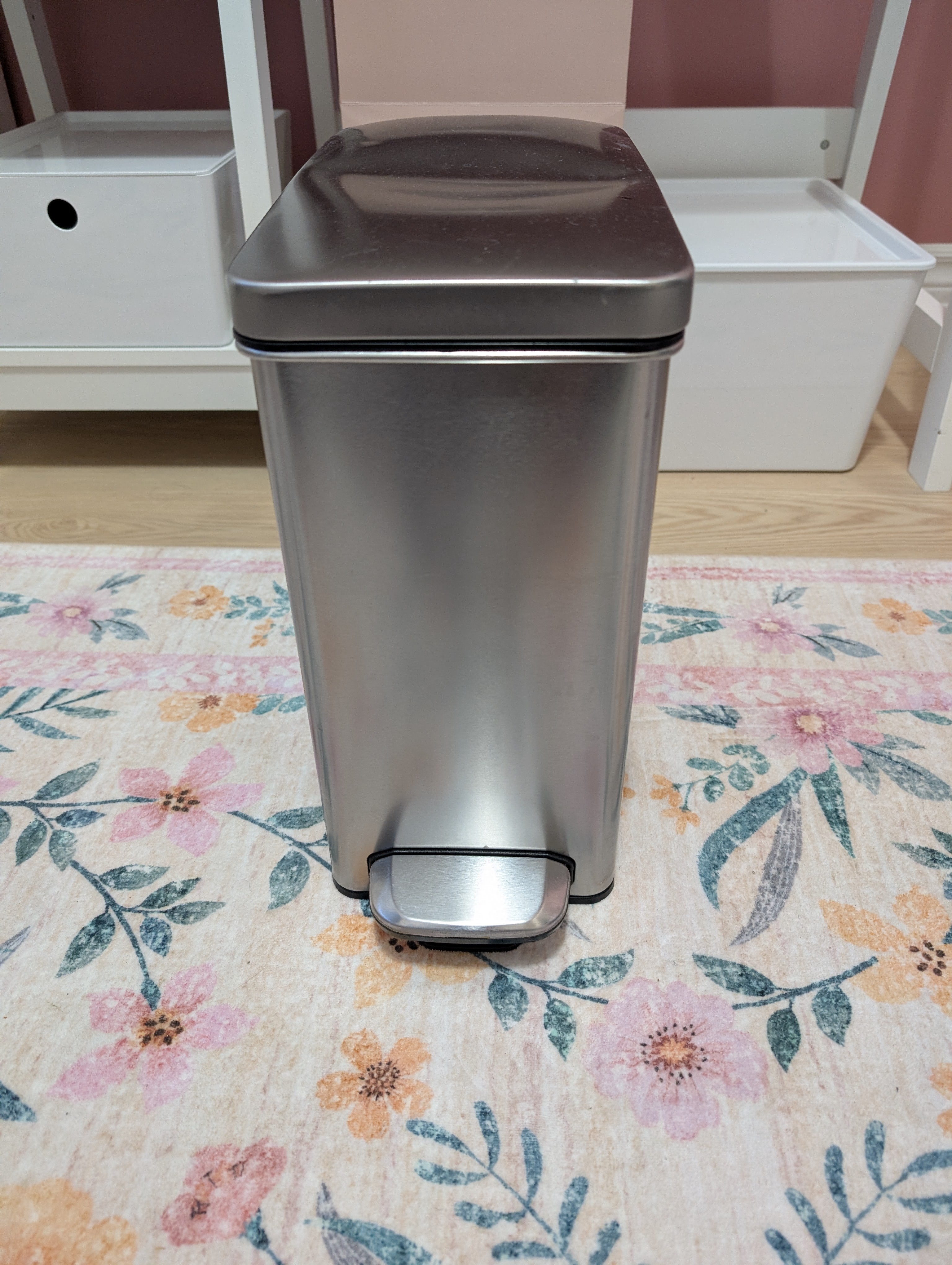 Medium Stainless Steel Step Trash Can