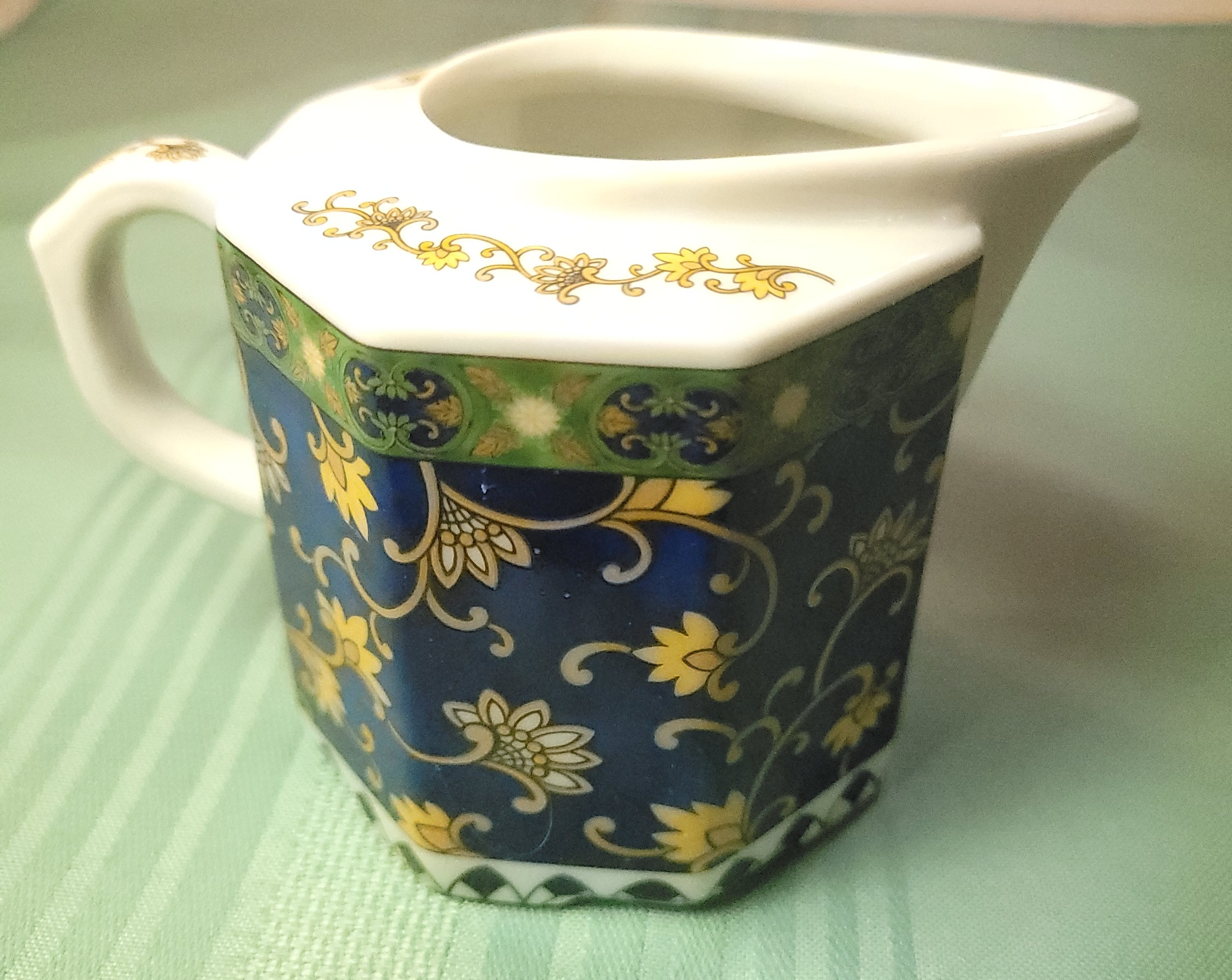 The Toscany Collection Japan Cobalt Blue & Gold Floral Porcelain