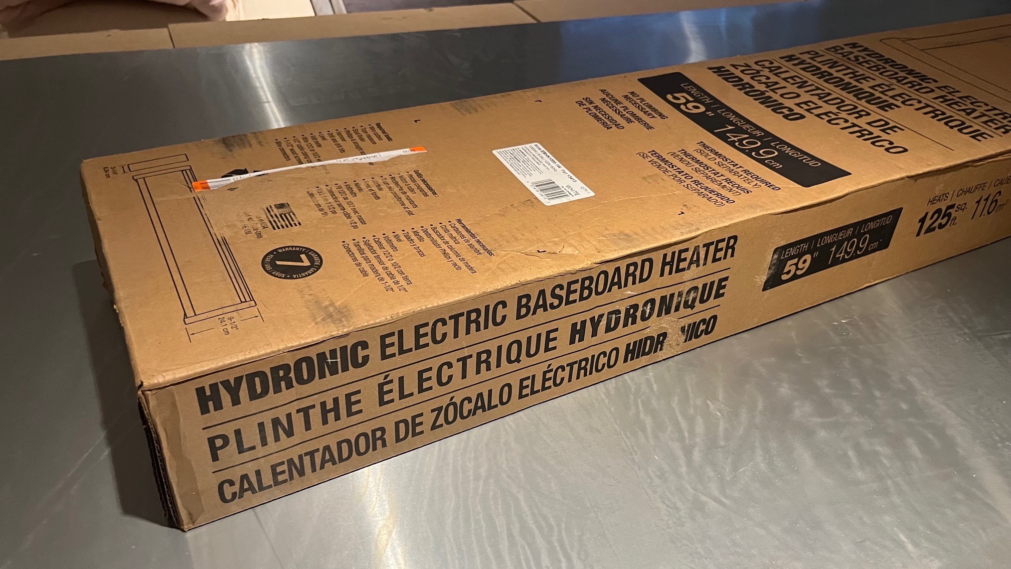 Cadet - 59 in. SoftHeat Hydronic Baseboard Heater