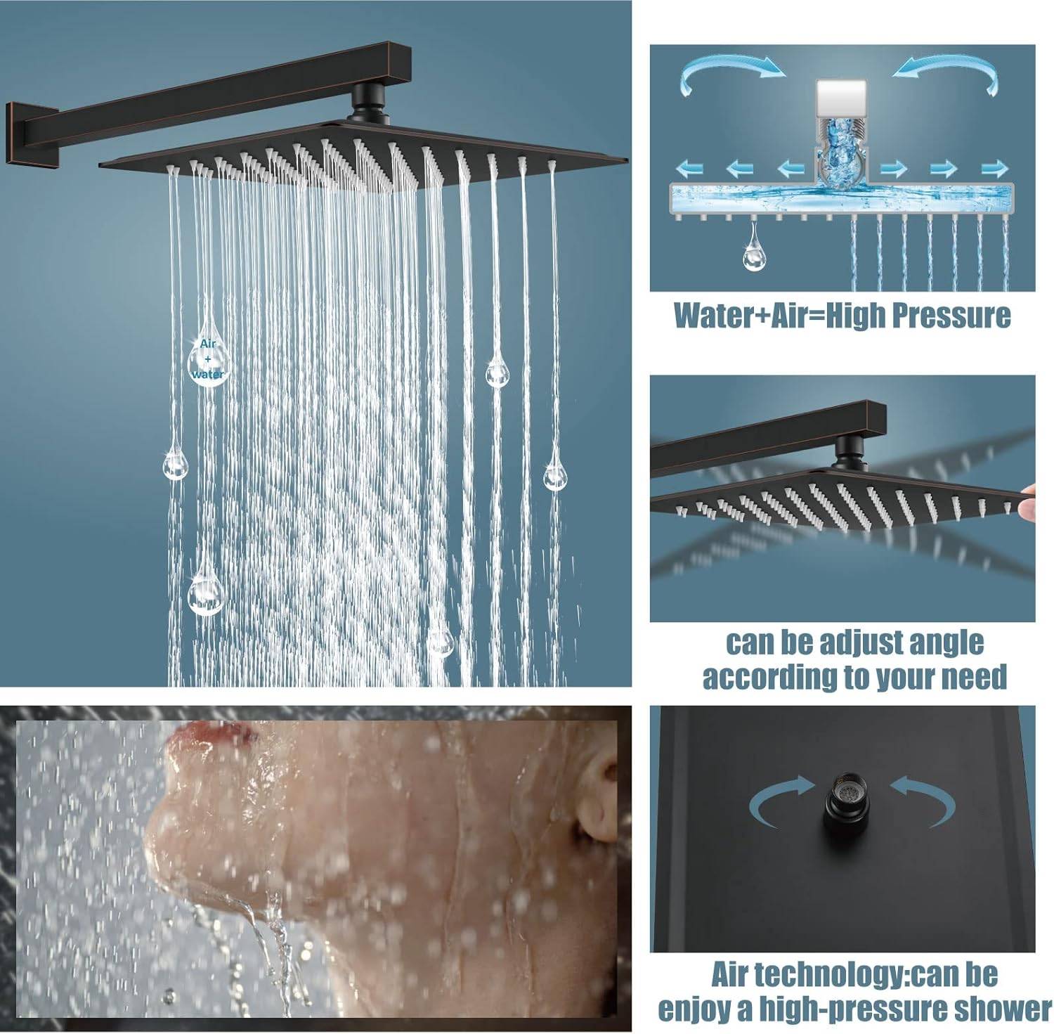 OLEMI Shower System with Rain Shower Head - photo 2