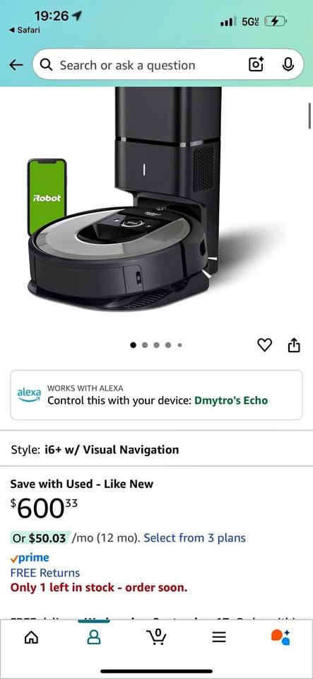 iRobot Roomba i6+ Vacuum. Like new! - photo 5