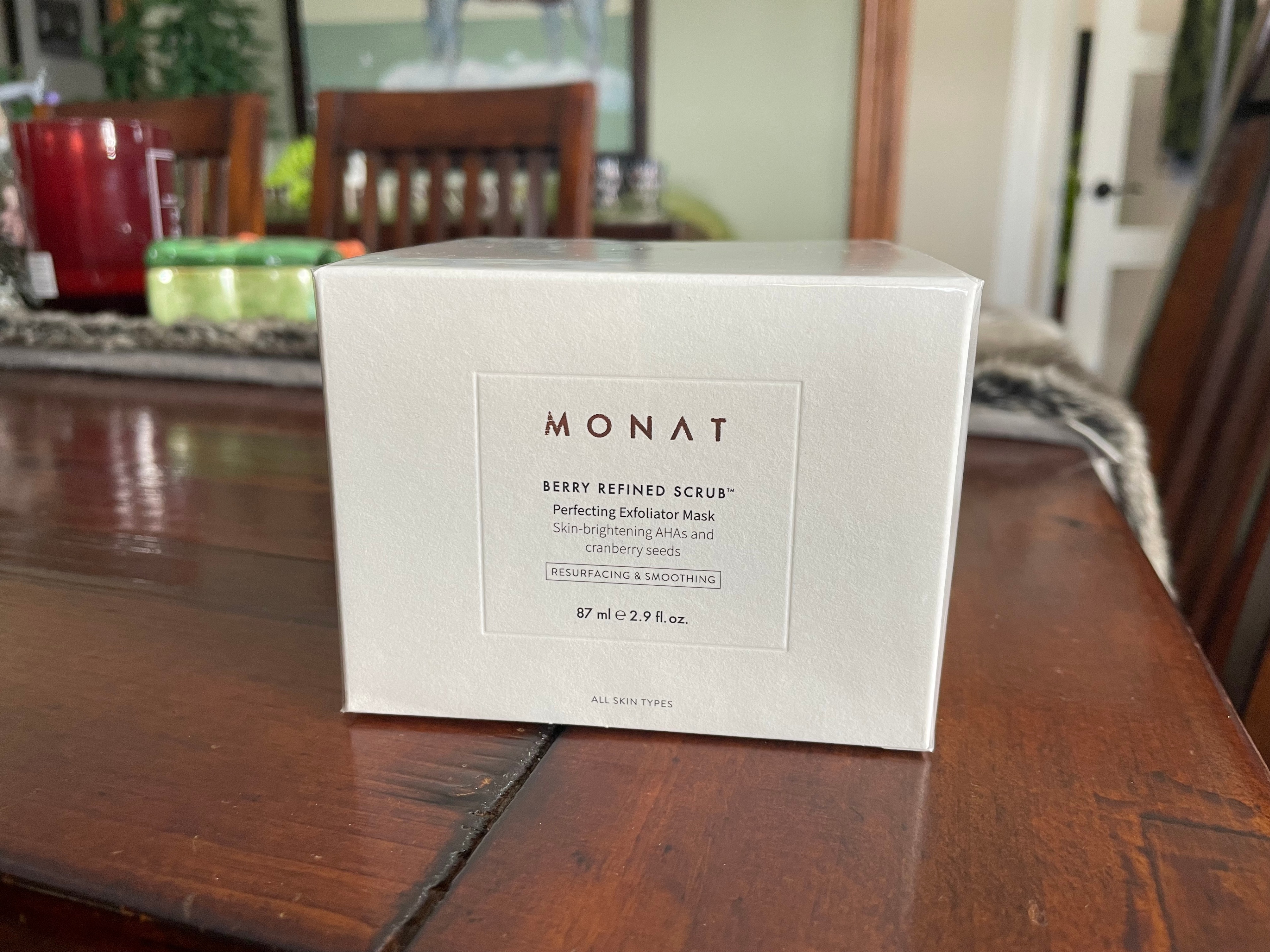 New & Unopened MONAT Berry Refined Scrub