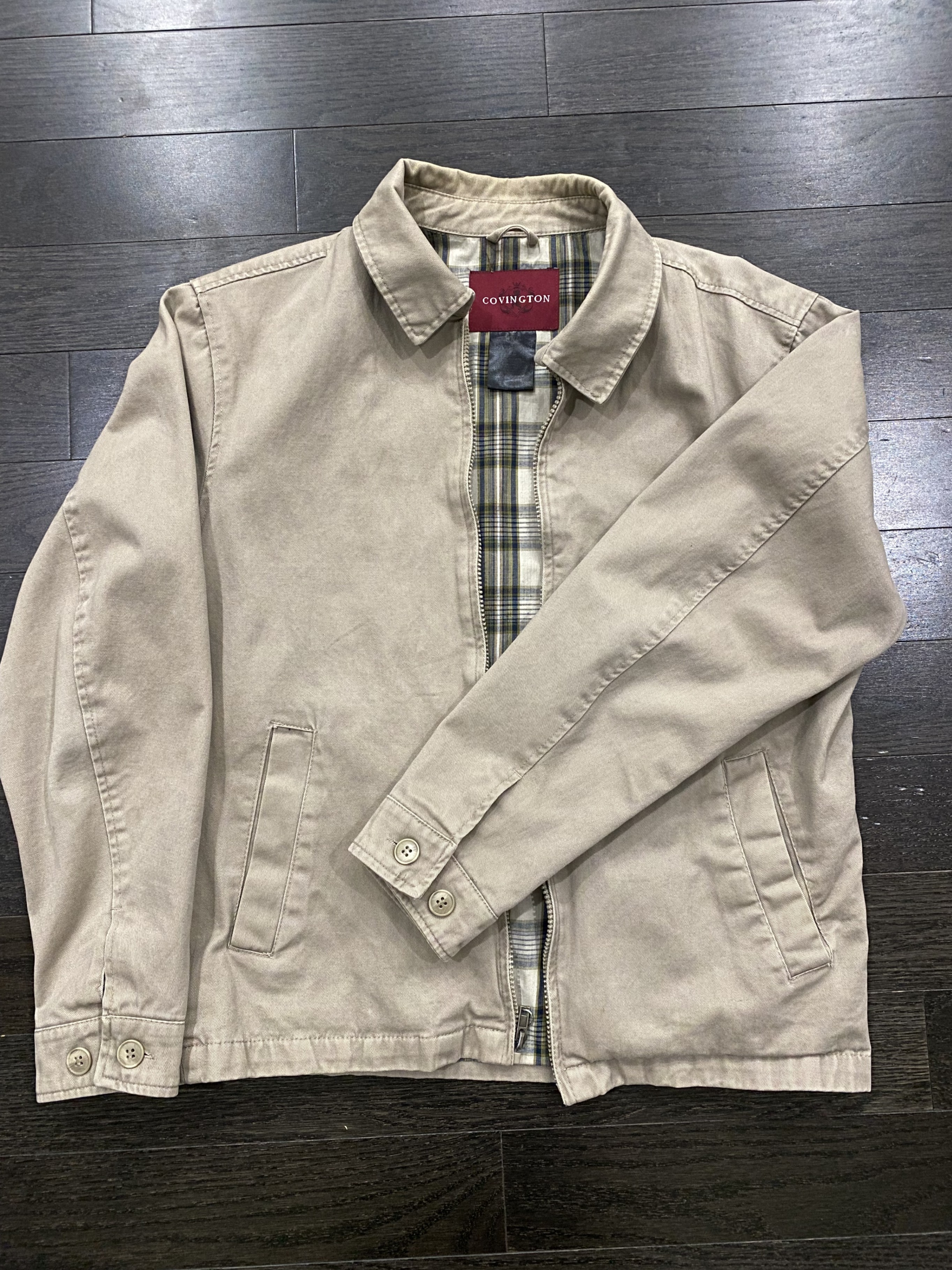 Covington Beige Jacket – Men’s M – Clean Condition