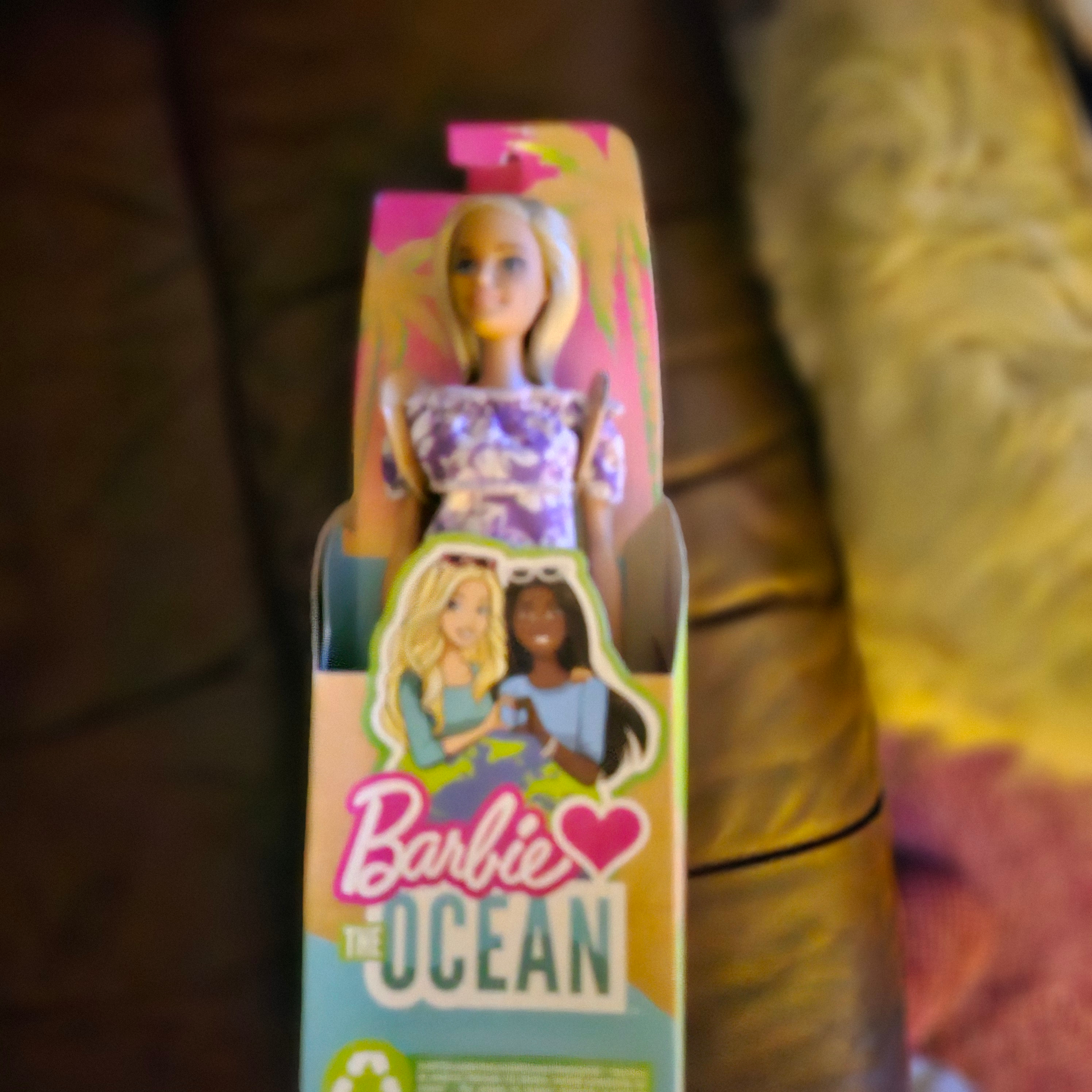 New Barbie the Ocean Doll - Purple Floral Dress