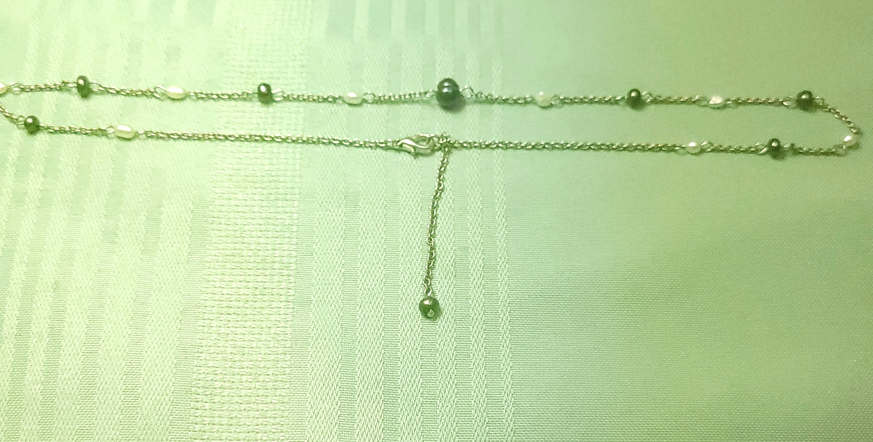 90s JOAN RIVERS Classics Necklace 19.5" Silver Tone Faux Pearl - photo 5