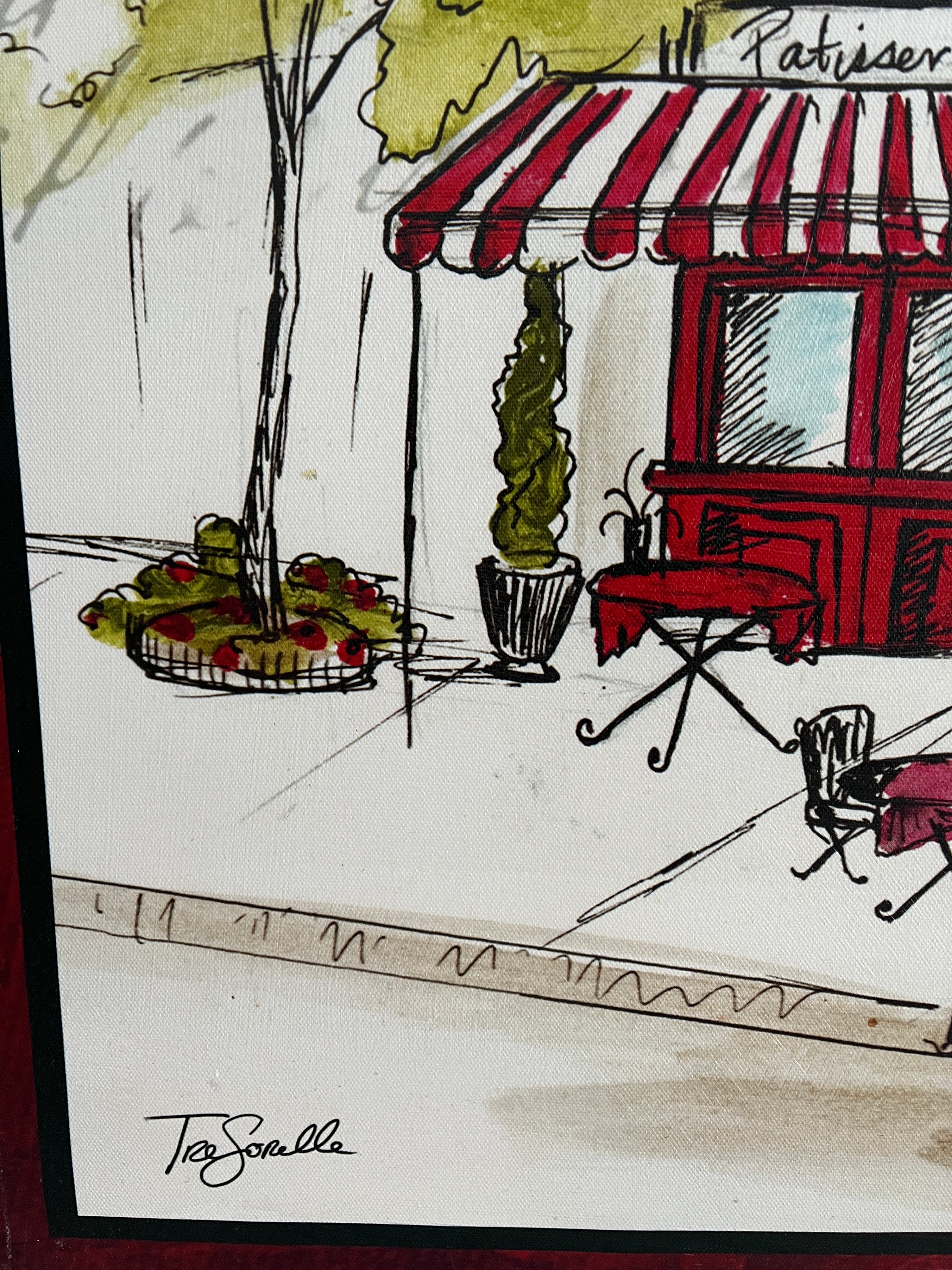 Bistro Paris Scene Wall Art 30x30 inches - photo 3