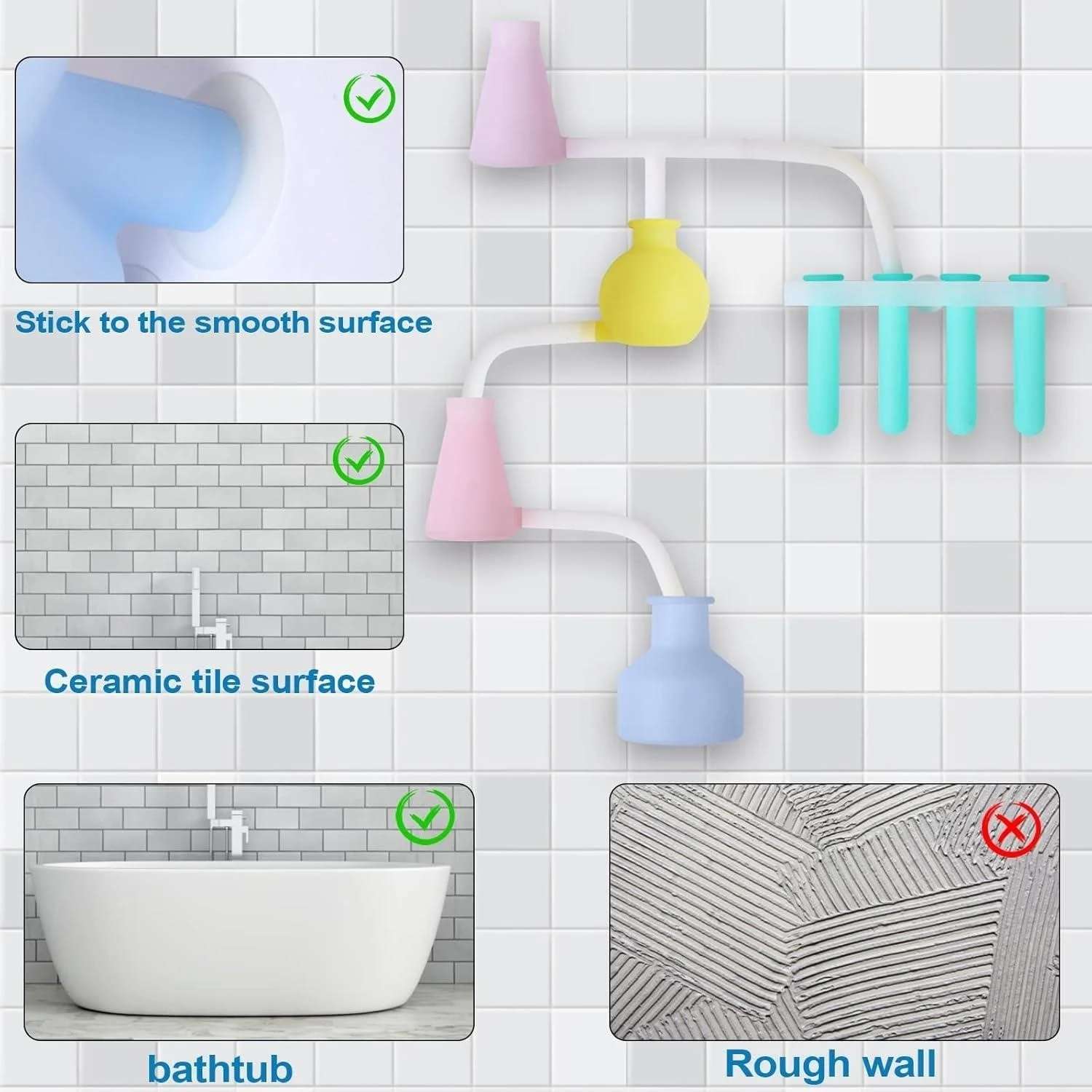 *Brand New* Toddlers Bath Toys Soft Silicone, Waterfall Set STEM - photo 4