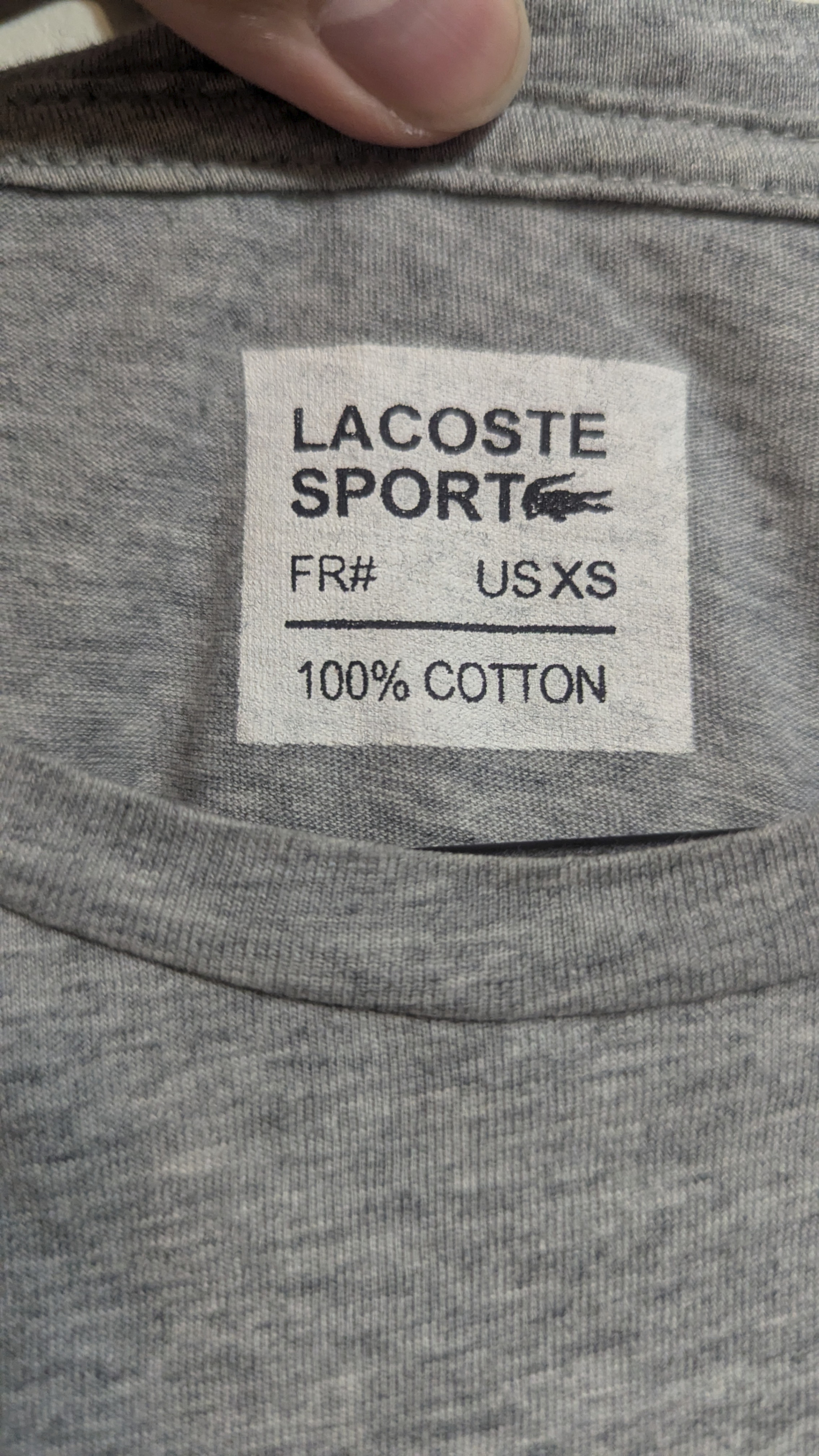 Lacoste Grey Printed Tshirt Size S-XS - photo 2