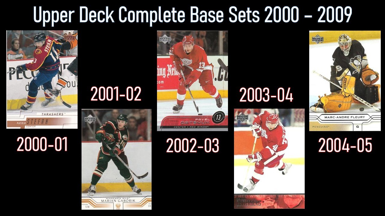 2000 - 09 Upper Deck Hockey Complete Base Sets - photo 2